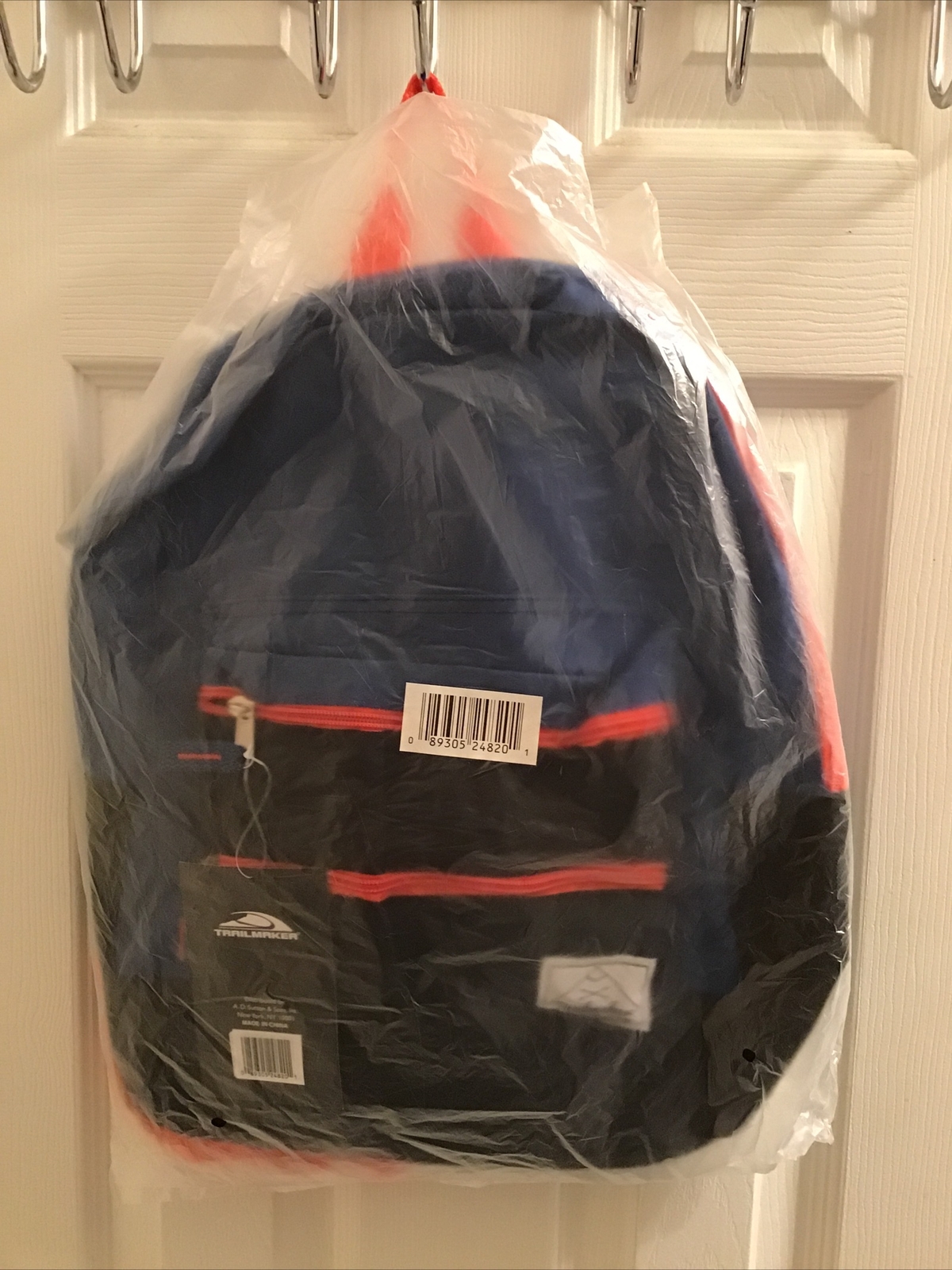 TRAIL MAKER Multi color Backpack NWT BLUE/NEON ORANGE/ BLACK