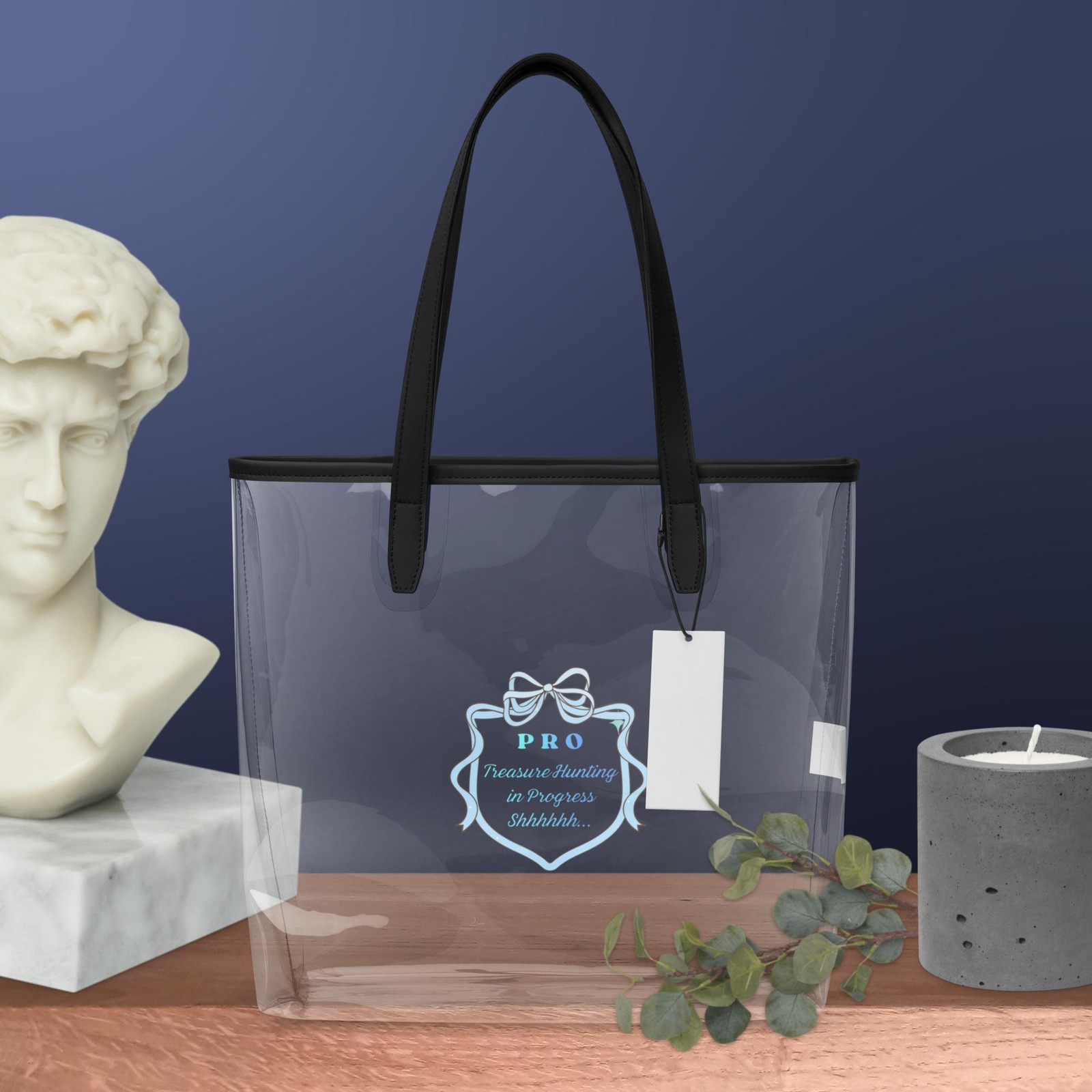 PRO Treasure Hunting in Progress Clear tote bag