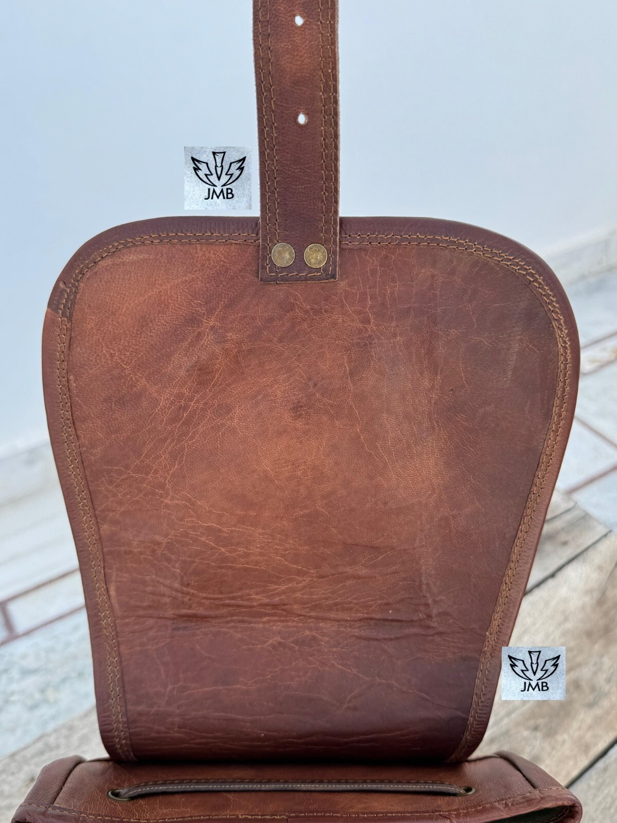 Vintage Popular Men Leather Backpack Laptop Large Shoulder Study Hiking Bag
