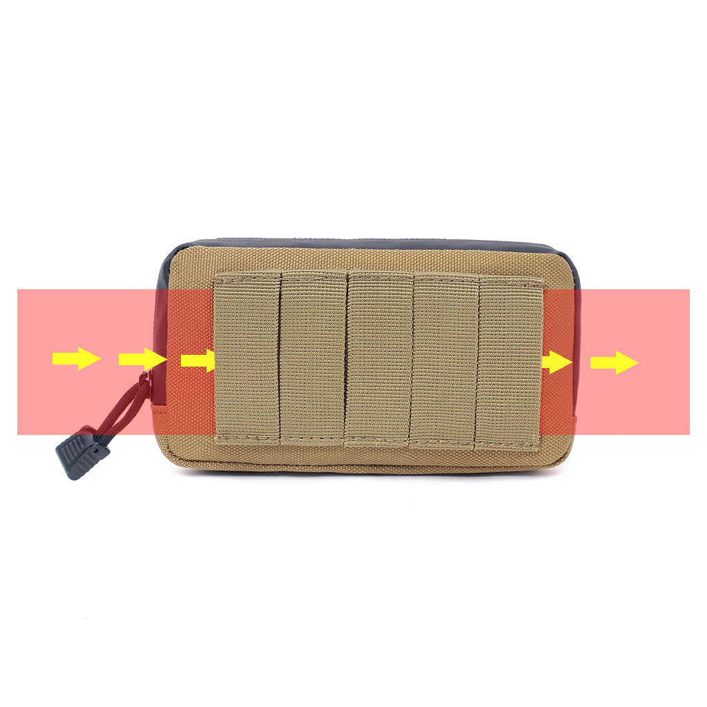 Tactical Molle EDC Pouch Small Organizer Waist Bag ID Card Holder Phone Wallet