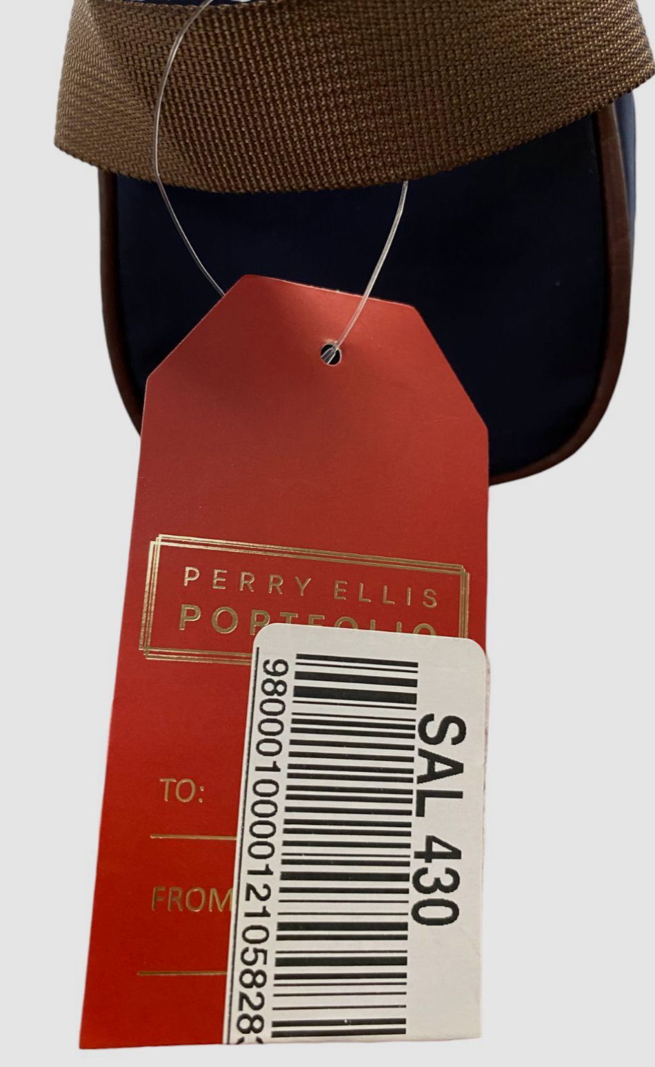 $48 Perry Ellis Portfolio Men’s Blue Travel Shave Kit Bag