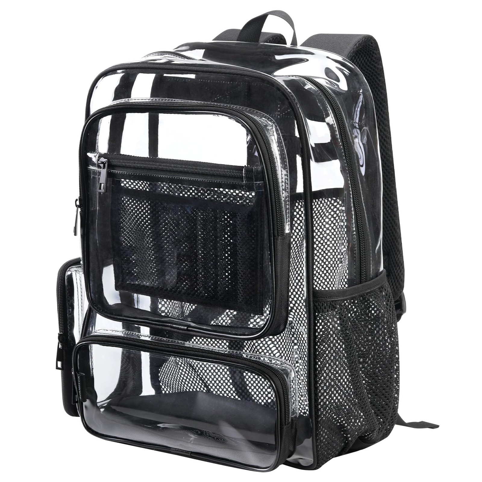 Heavy Duty Clear Transparent Backpack School Stadium Travel Work Men Women Bag