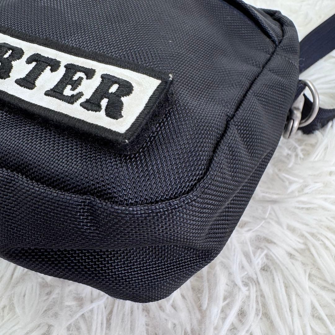 Authentic PORTER Caspar Shoulder Bag Navy Nylon 20cm x 27cm x 4cm Damaged Second