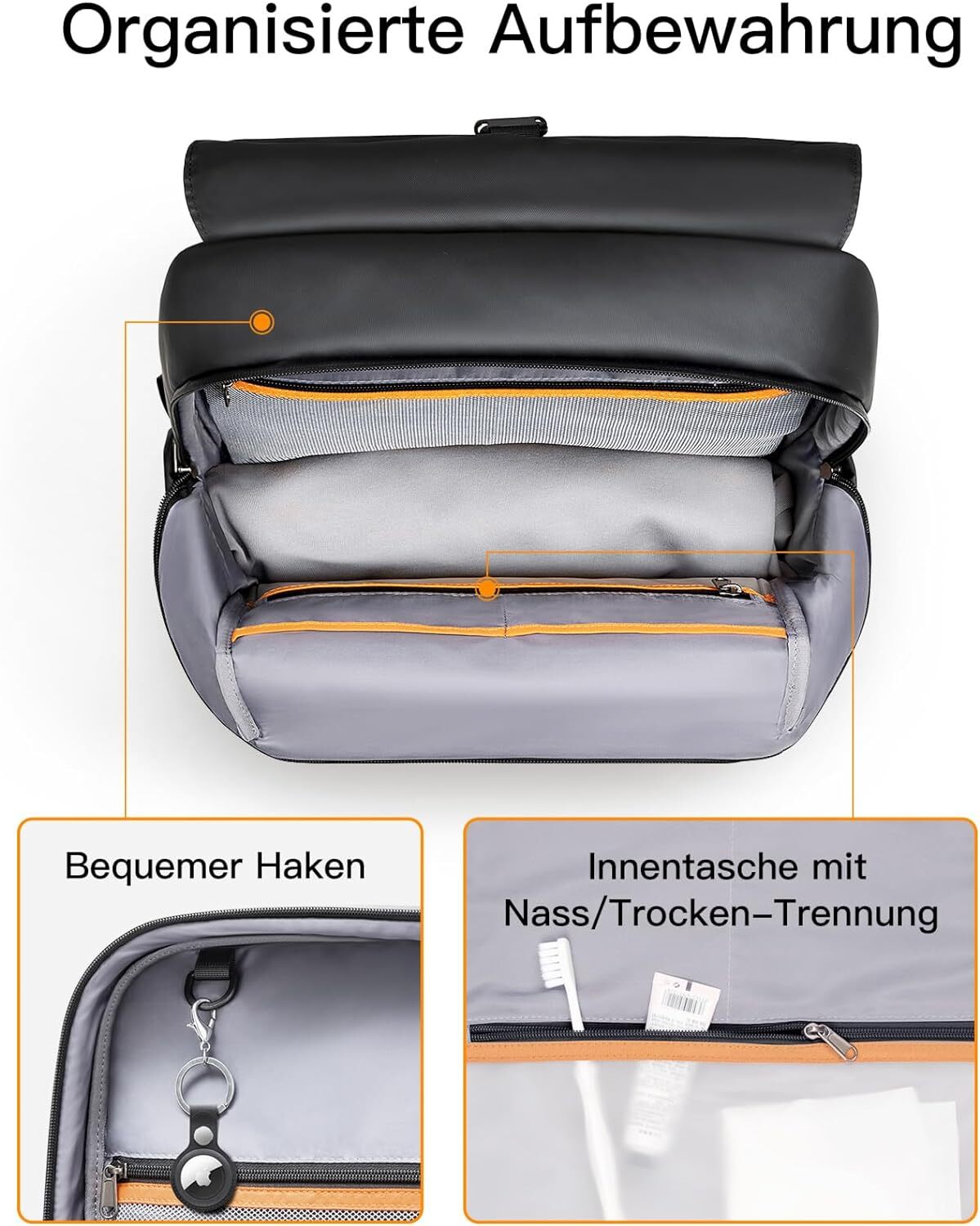 Inateck 22.8L Backpack 15-16″ Laptops Daypack Travels Outdoors Business Sports