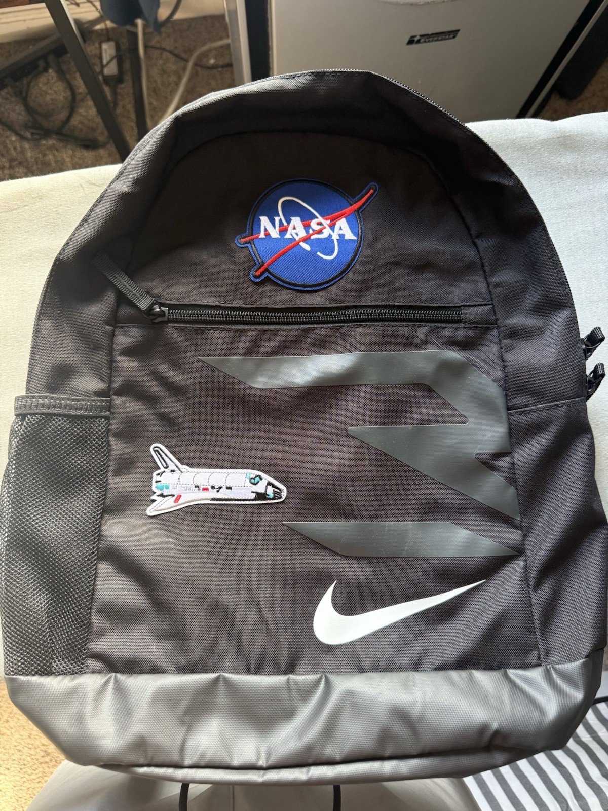 NASA Space Nike Backpack – Brand New Laptop Holder Front Zipper Pocket Black