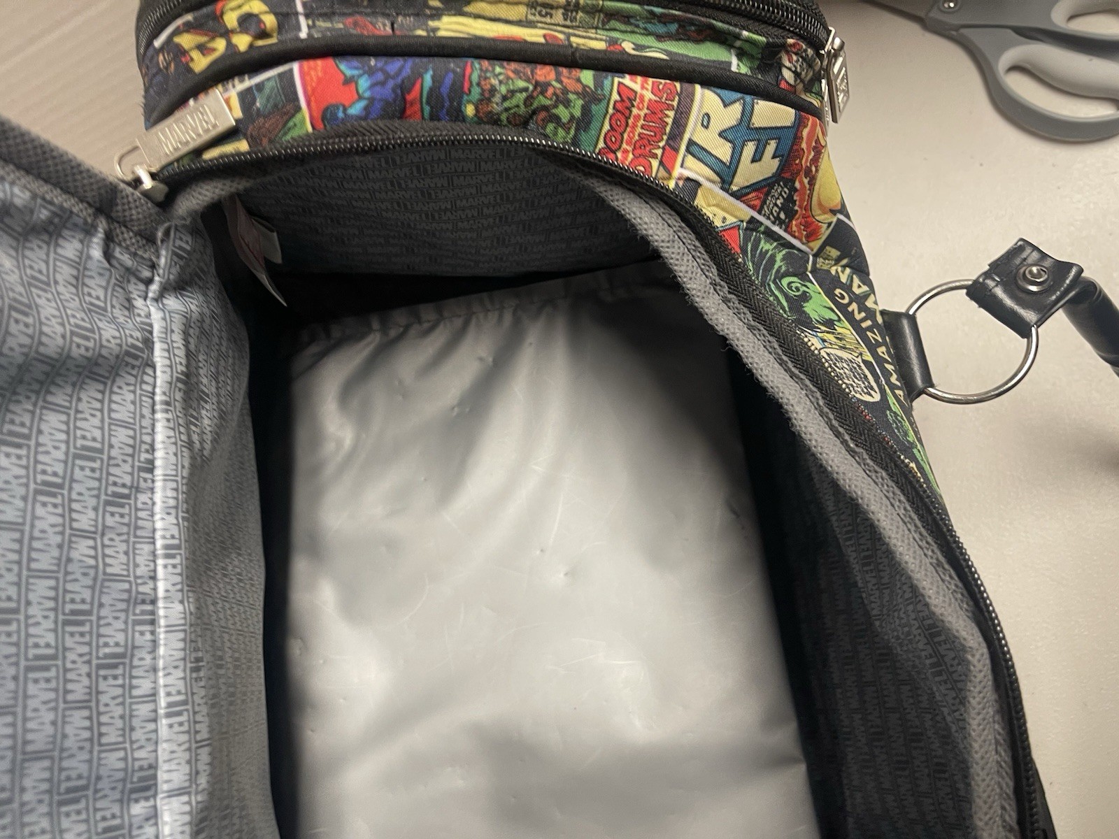 Rare Marvel Duffel Bag Iron Man Etc