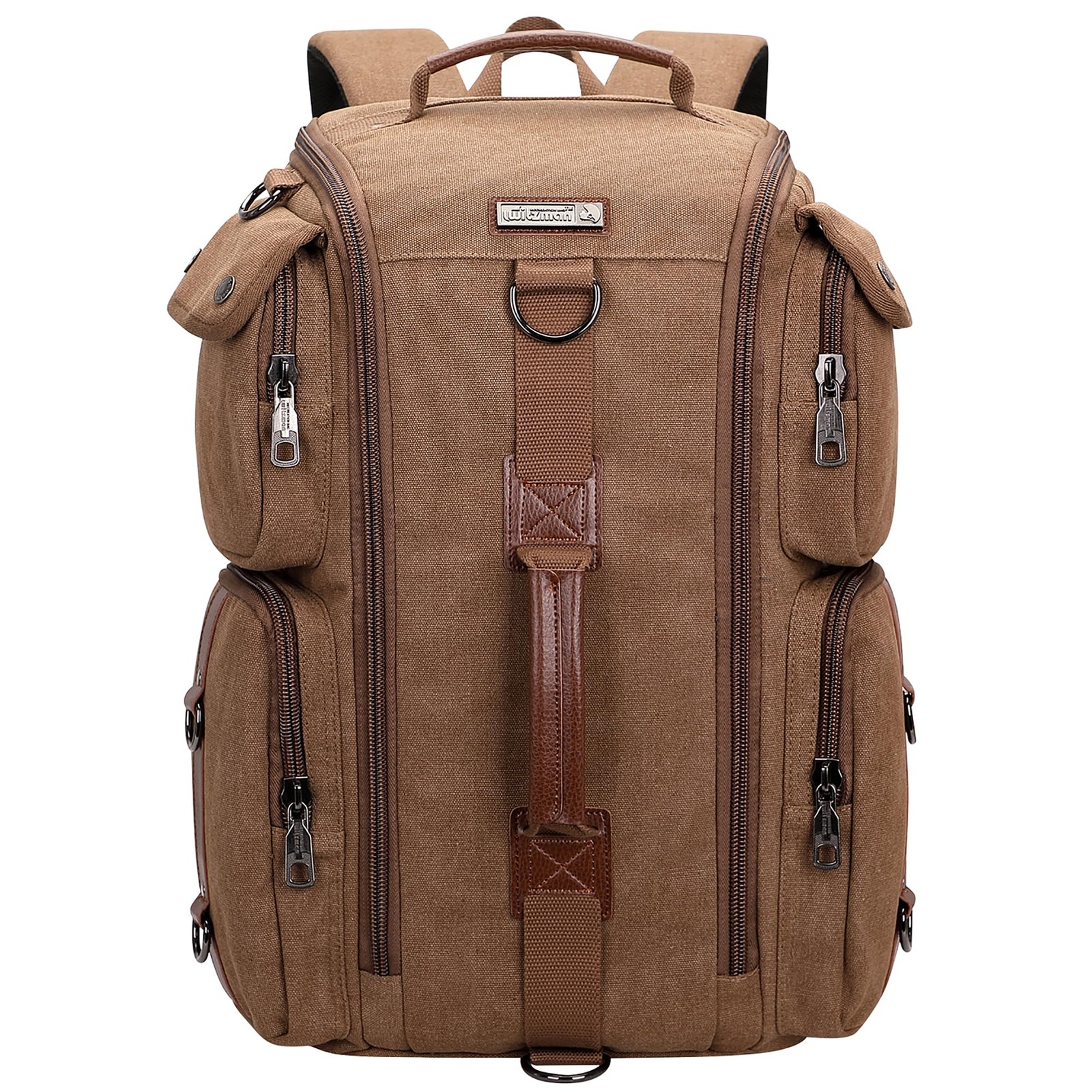 Travel Backpack for Men Canvas Convertible Bag Fits 17 Inch Laptop