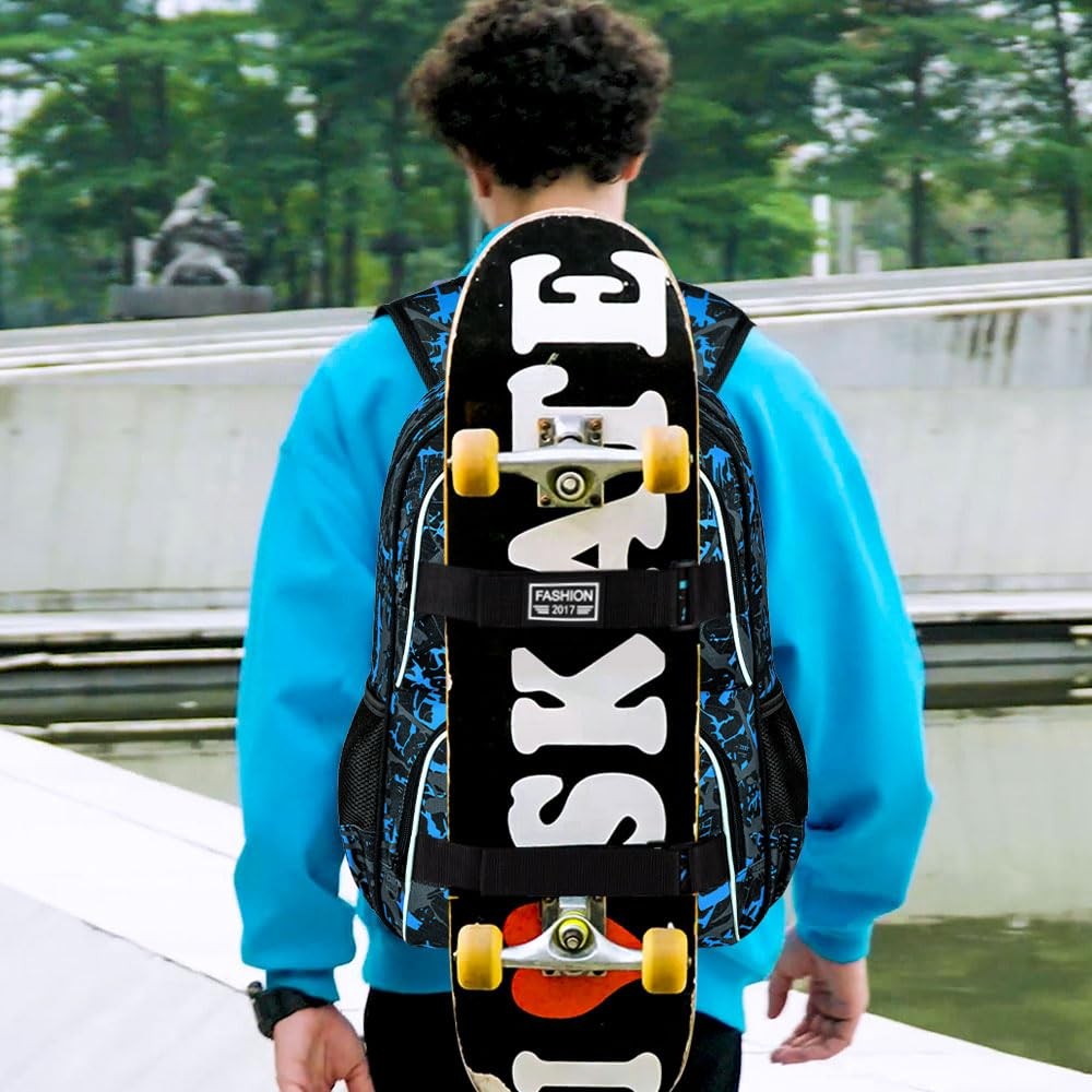 17 Inches Backpack for Boys Men, 3Pcs College Laptop Backpacks with Lunch Bag…