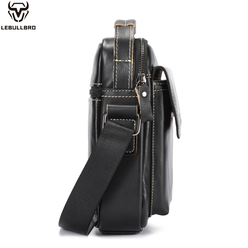 Genuine Leather Handbag for Men Sling Bags Small Shoulder Bag Crossbody Travel G