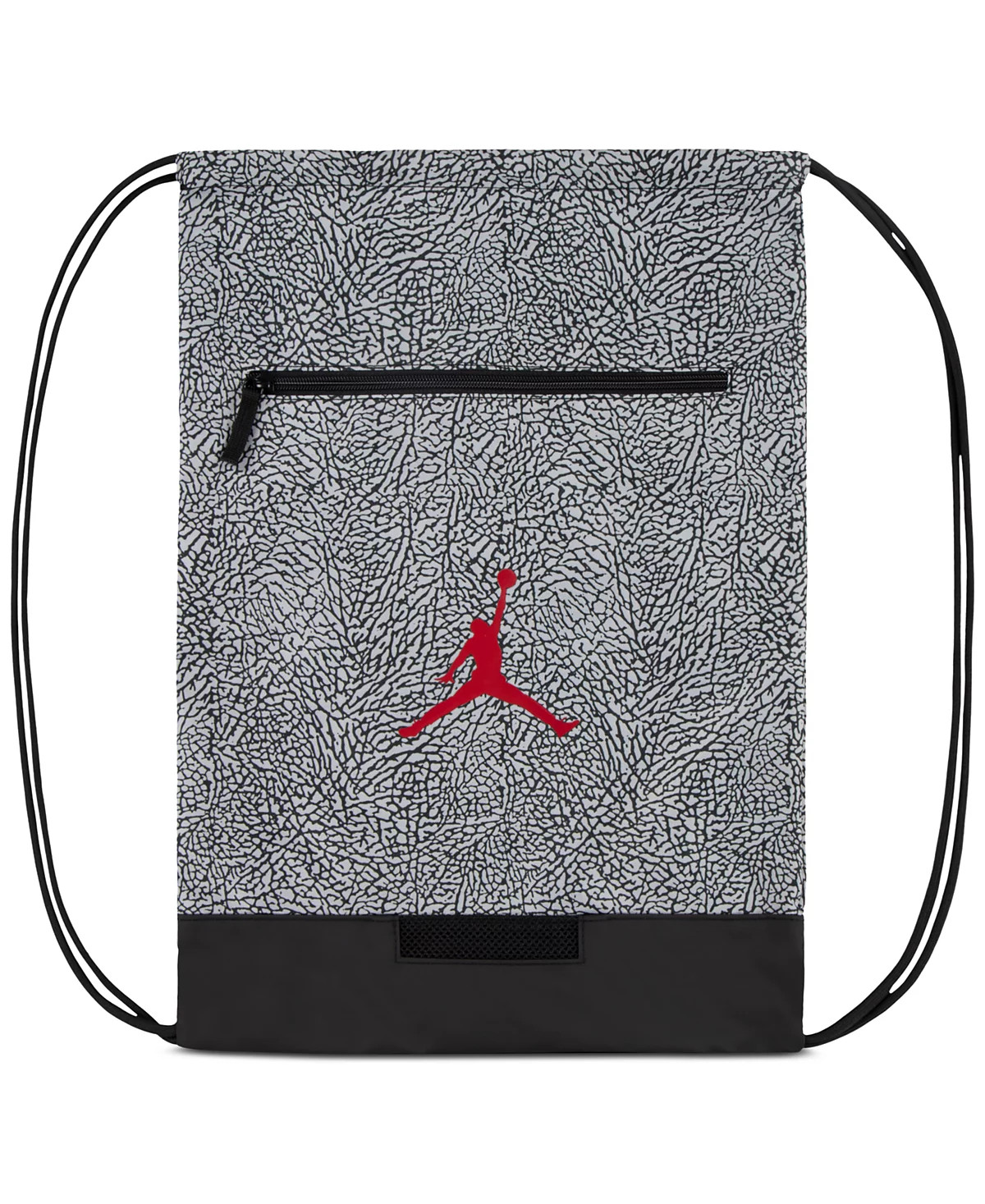 NWT Jordan Sport Gym Sack Cement Elephant Print 9A0746-100 RED GREY BLACK