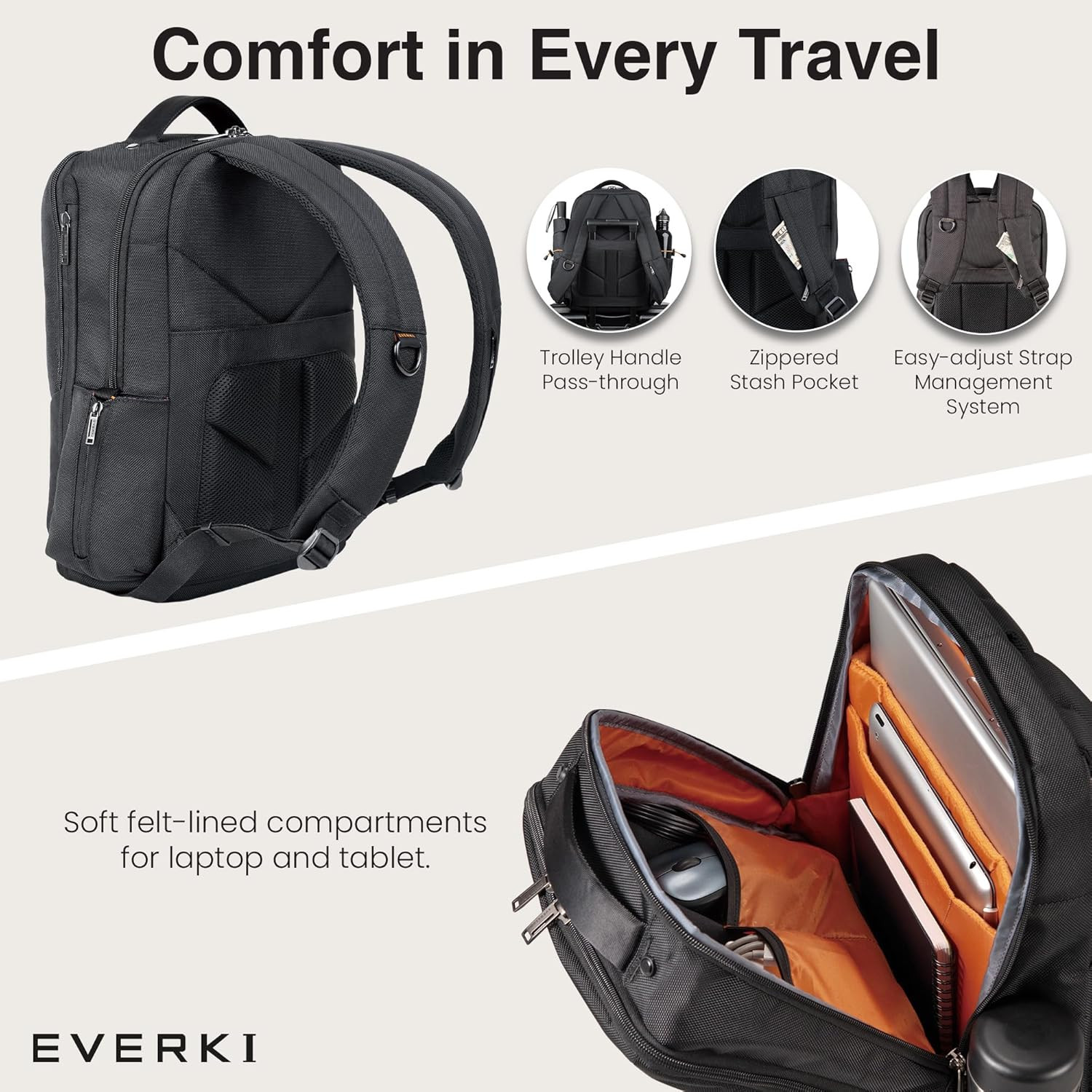 Studio Expandable Laptop Backpack for Men & Women – Business and Travel Backpack