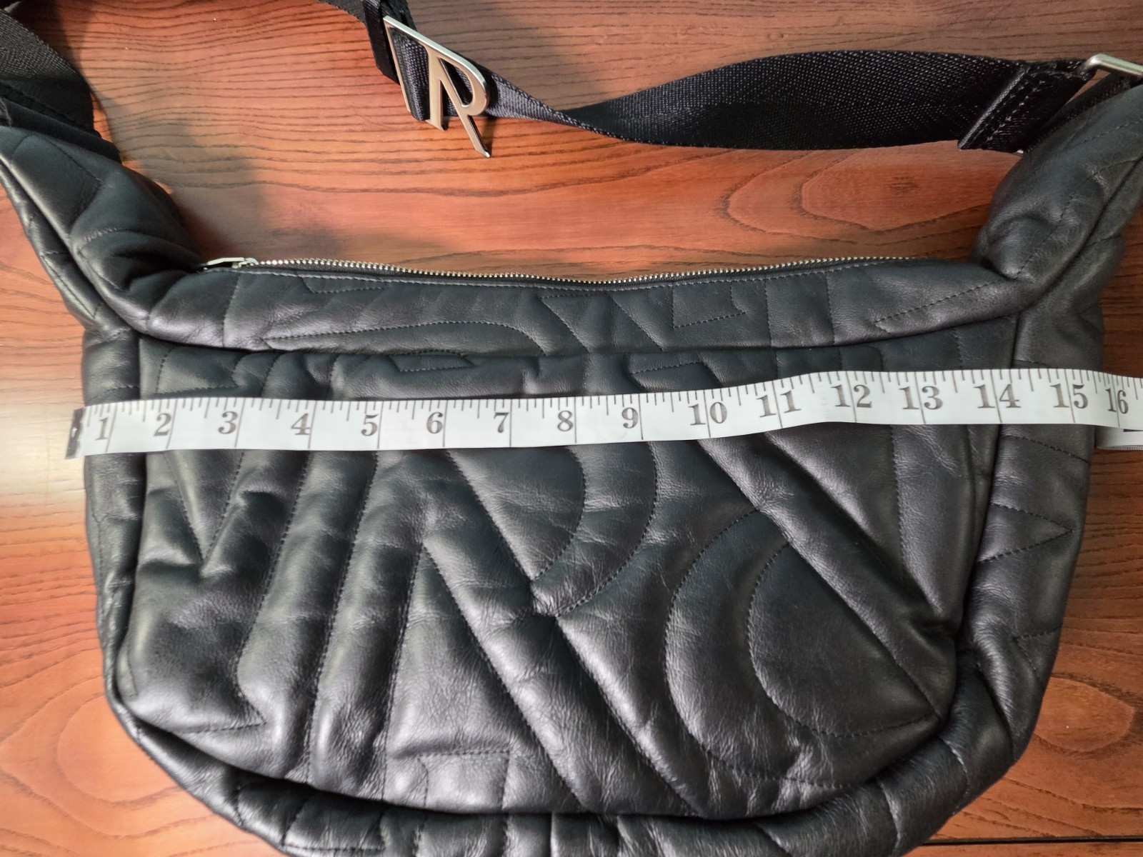 Represent Clo Genuine Leather Logo Padded Quilted Sling Bag Men’s/Unisex