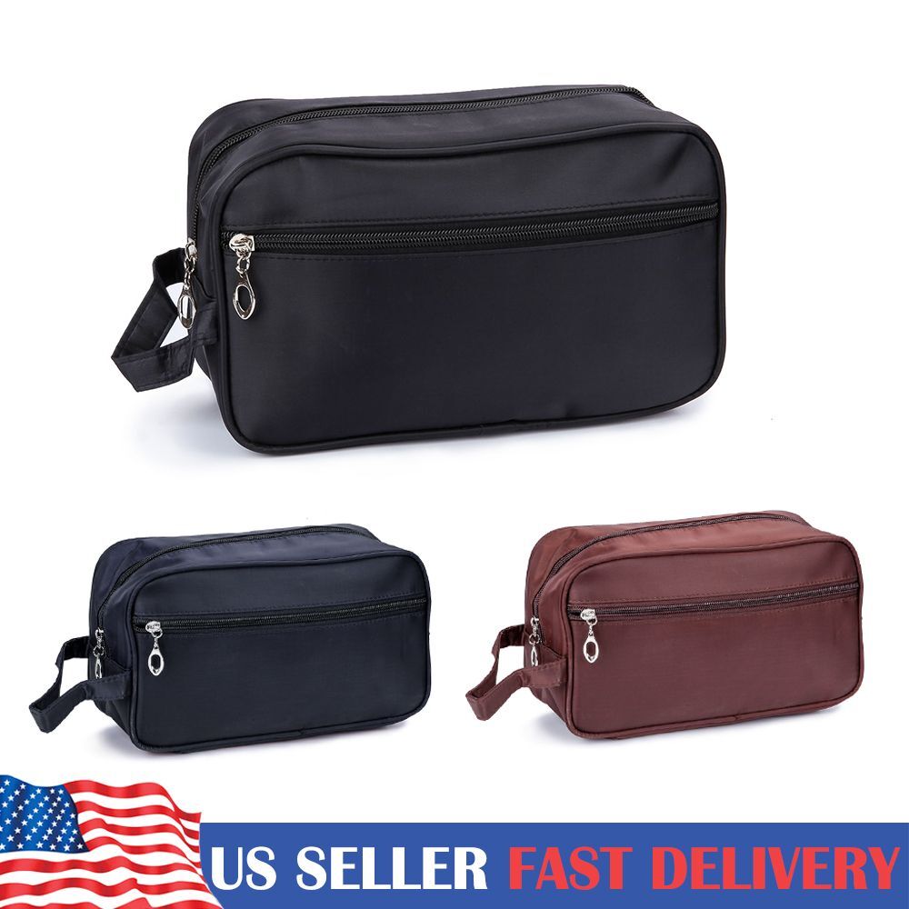 For Men Women Toiletry Bag Dopp Kit Cosmetics Makeup Shaving Organizer Travel US