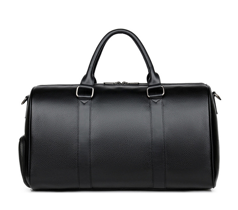 US New Men Leather Duffel Shoulder Bag Large Travel Overnight Luggage Handbag