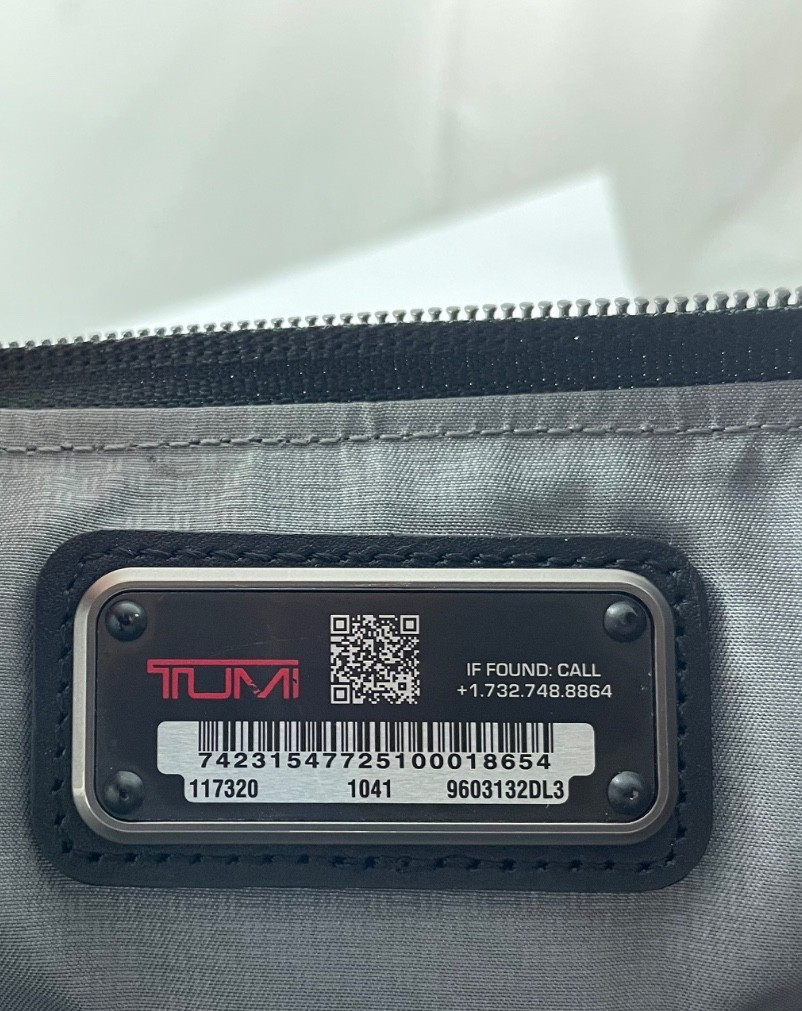 Tumi Alpha 3 Organizer Leather Briefcase Laptop Carry Bag Black 117320 Reg $895