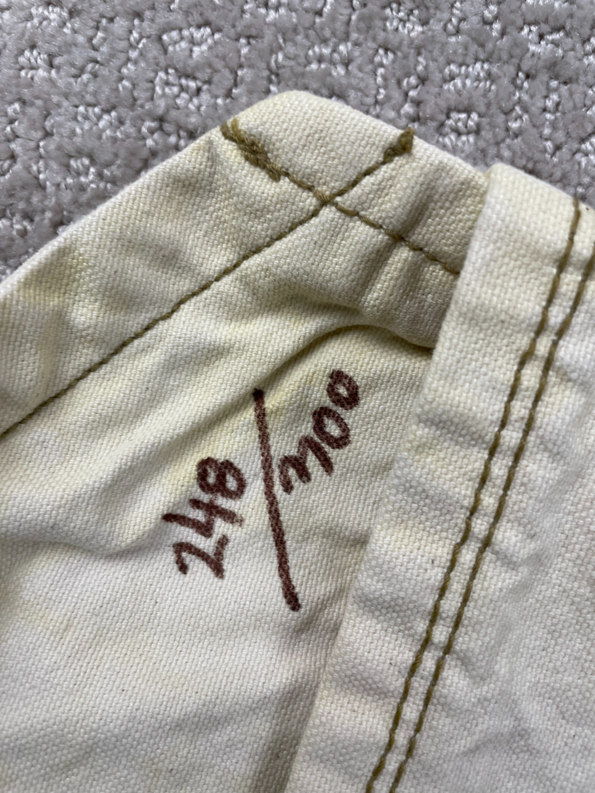 Levis Limited Edition /300 Canvas Miner Bag Two Horse Brand LVC Barracks Tote