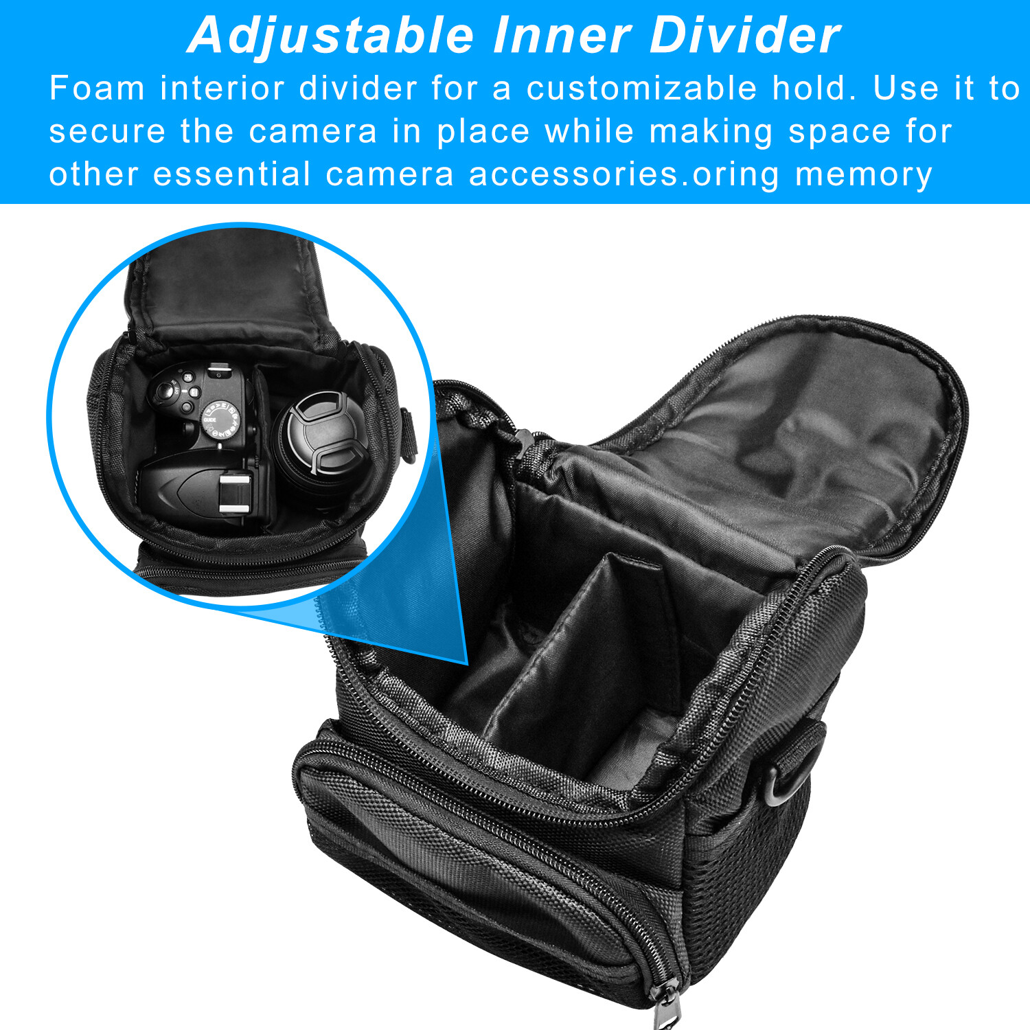 Large Camera Backpack Bag Case Shoulder Pouch For Canon Nikon Sony Rebel DSLR US