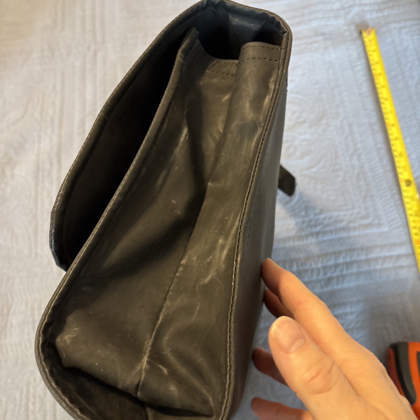 Rubber & Leather Messenger Bag Vintage 1989 Venezuela Conference