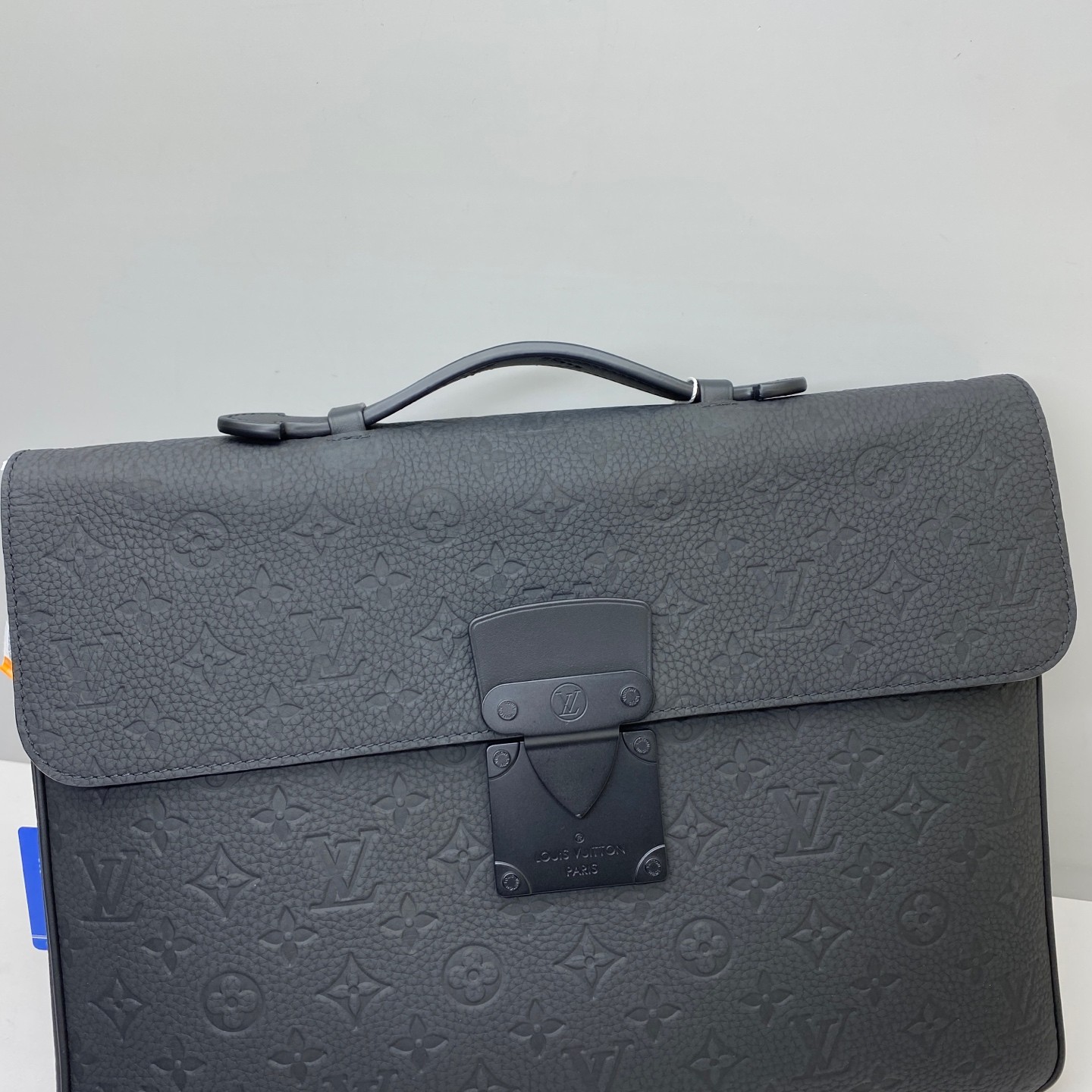 Louis Vuitton Pre-Owned Authentic SLock Briefcase Black Leather M20835 39x30x4cm