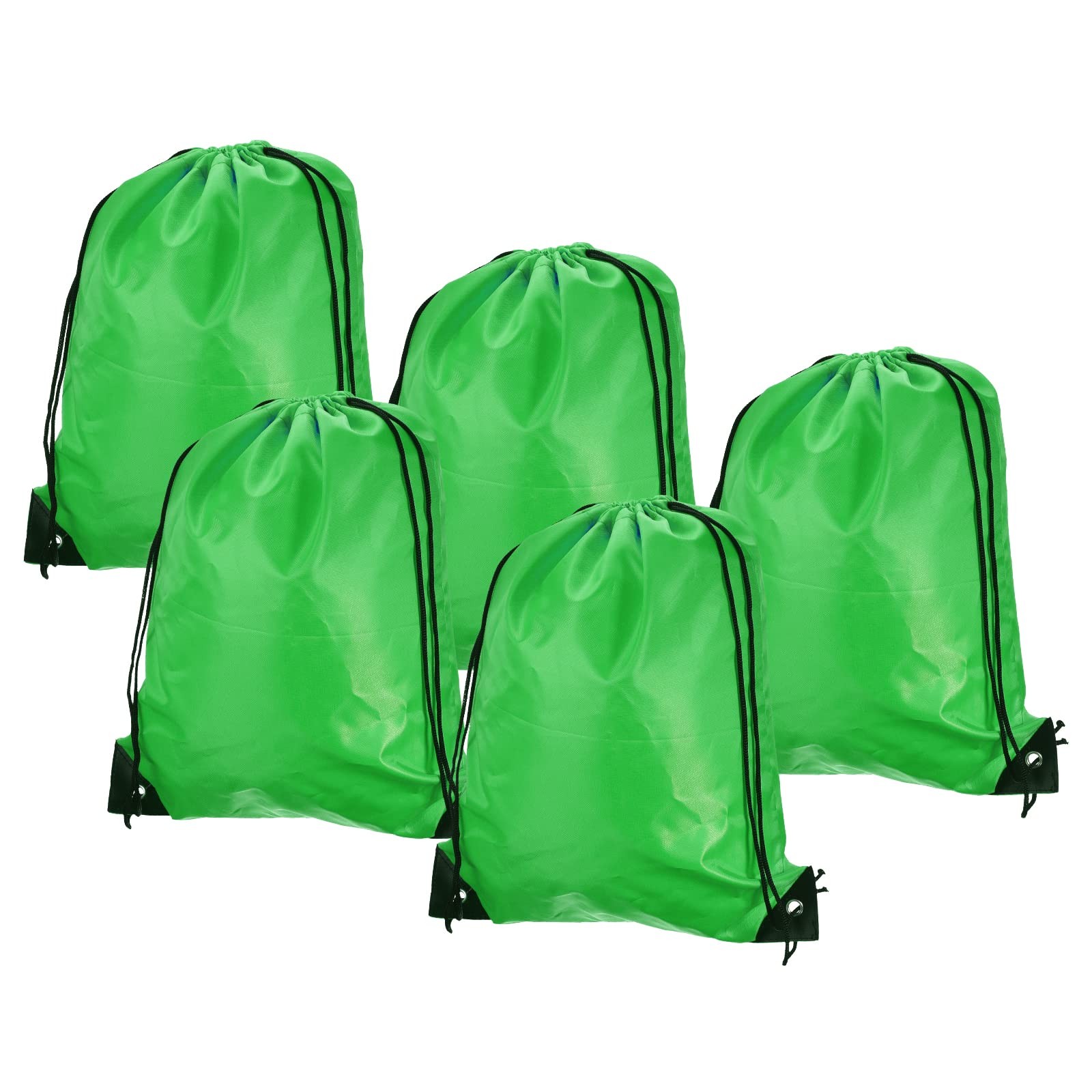 42x34cm Nylon Drawstring Bag, 10 Pack Storage Bulk Cinch Backpack Sack for Gy…