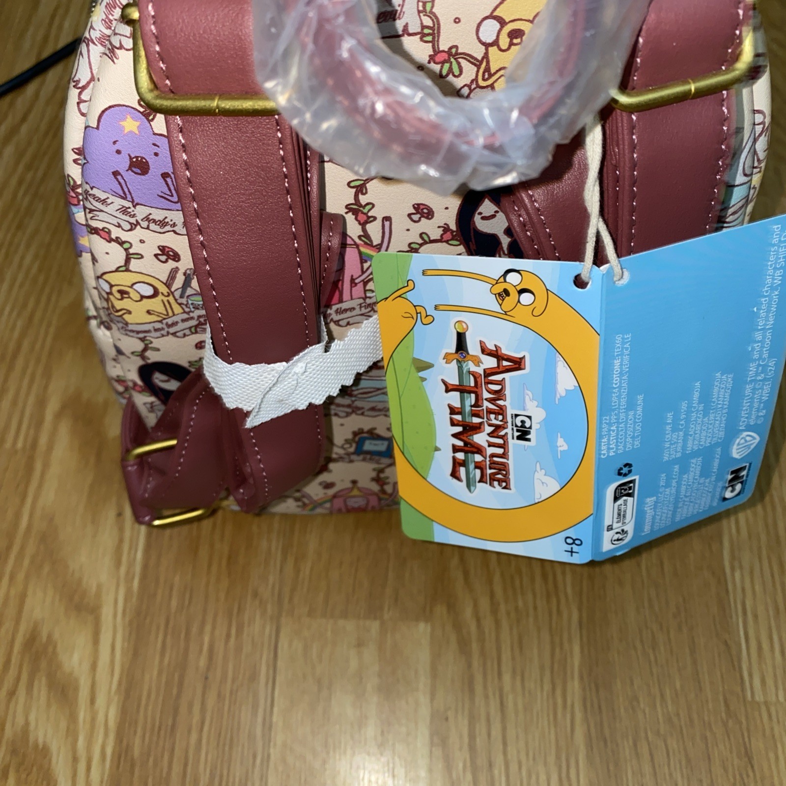 Loungefly Adventure Time Banner Mini Backpack PURPLE NONE