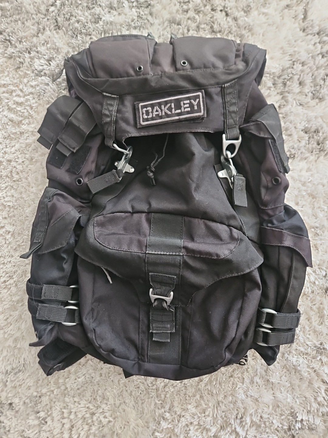 Oakley Mechanism Backpack Black Tactical Field Gear Standard Issue Vintage