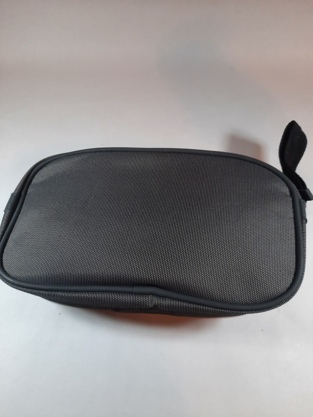 Versace Perfums Men’s Toiletry Zip Up Shave Bag Dark Gray Black Trim