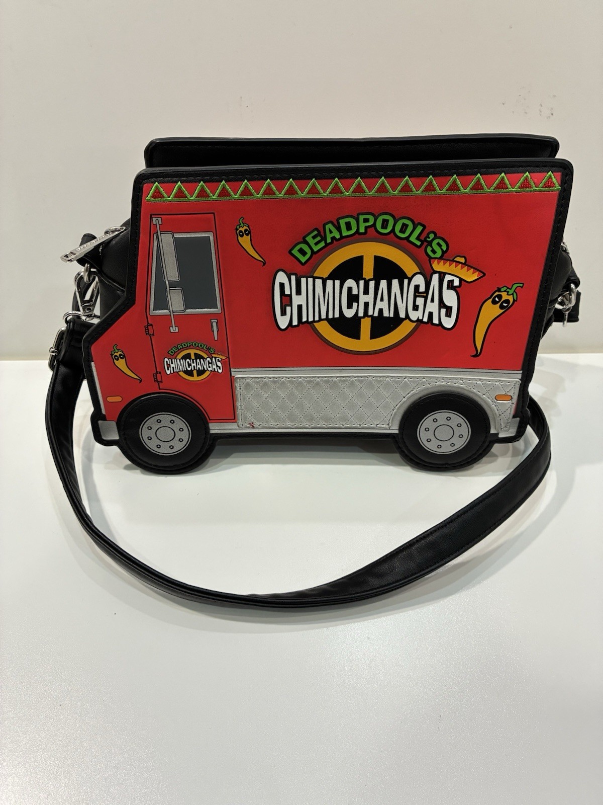 Marvel Deadpool Chimichangas Food Truck Novelty Print Crossbody Bag
