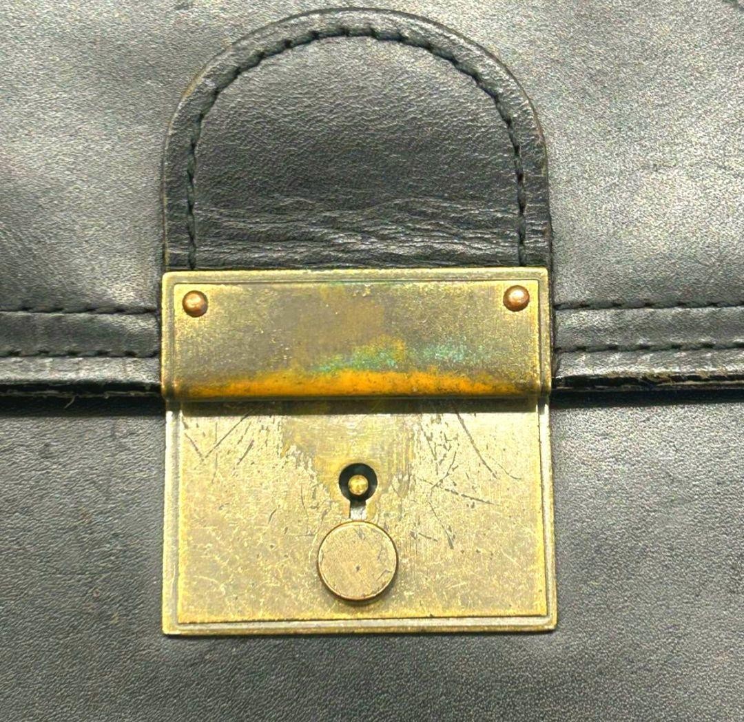 Authentic PORTER Yoshida Leather Business Bag 41cm Slim Black Men’s Work Bag