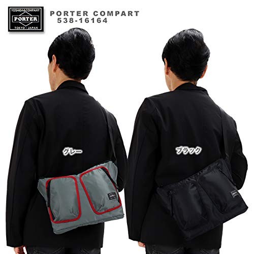 PORTER Compart Shoulder Bag, Black, 538-16164