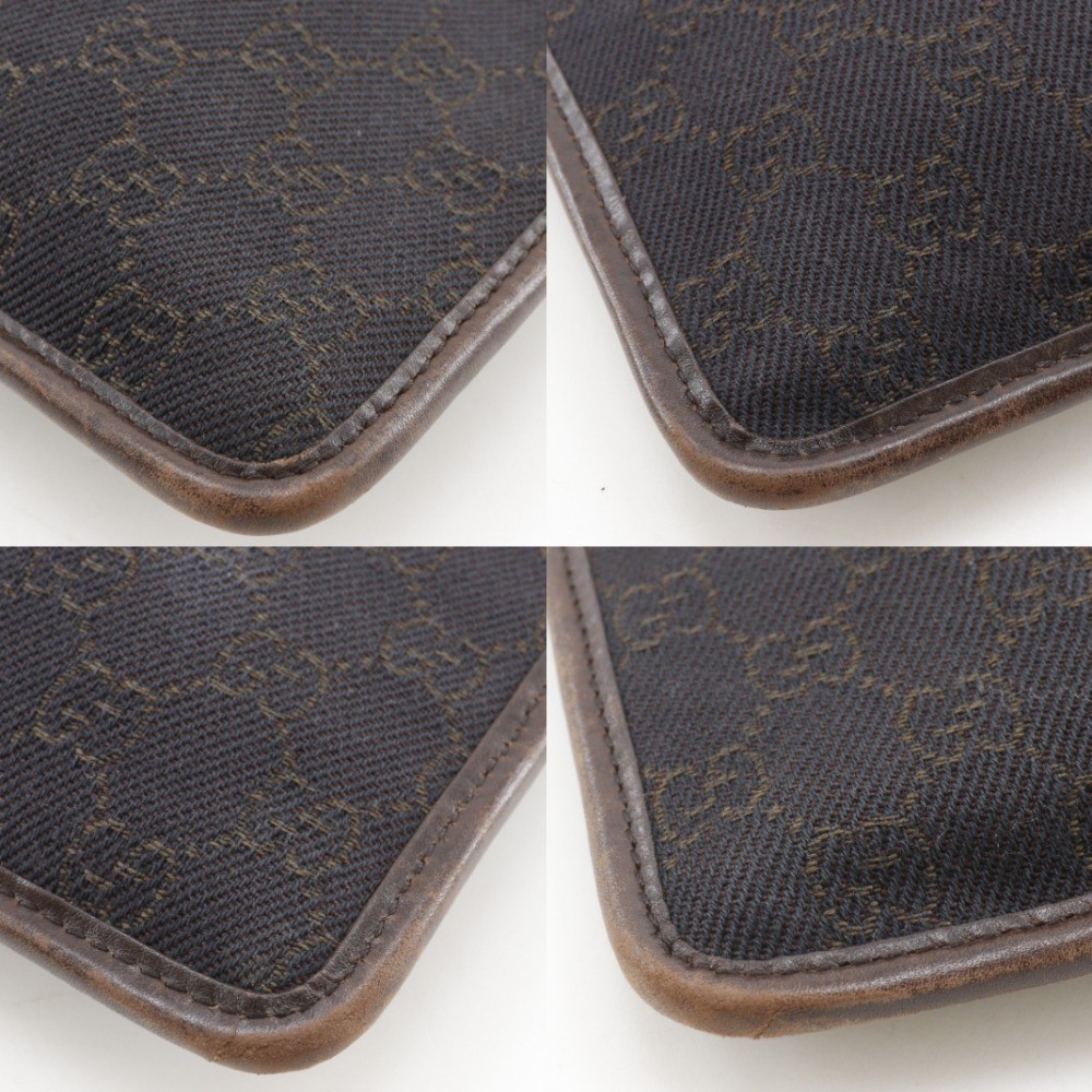 GUCCI Shoulder Bag 27639 Brown GG canvas mens