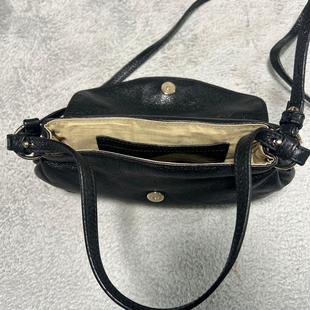 Chloé Lily Leather Bow Handbag Shoulder Bag 2way Black CH0626115