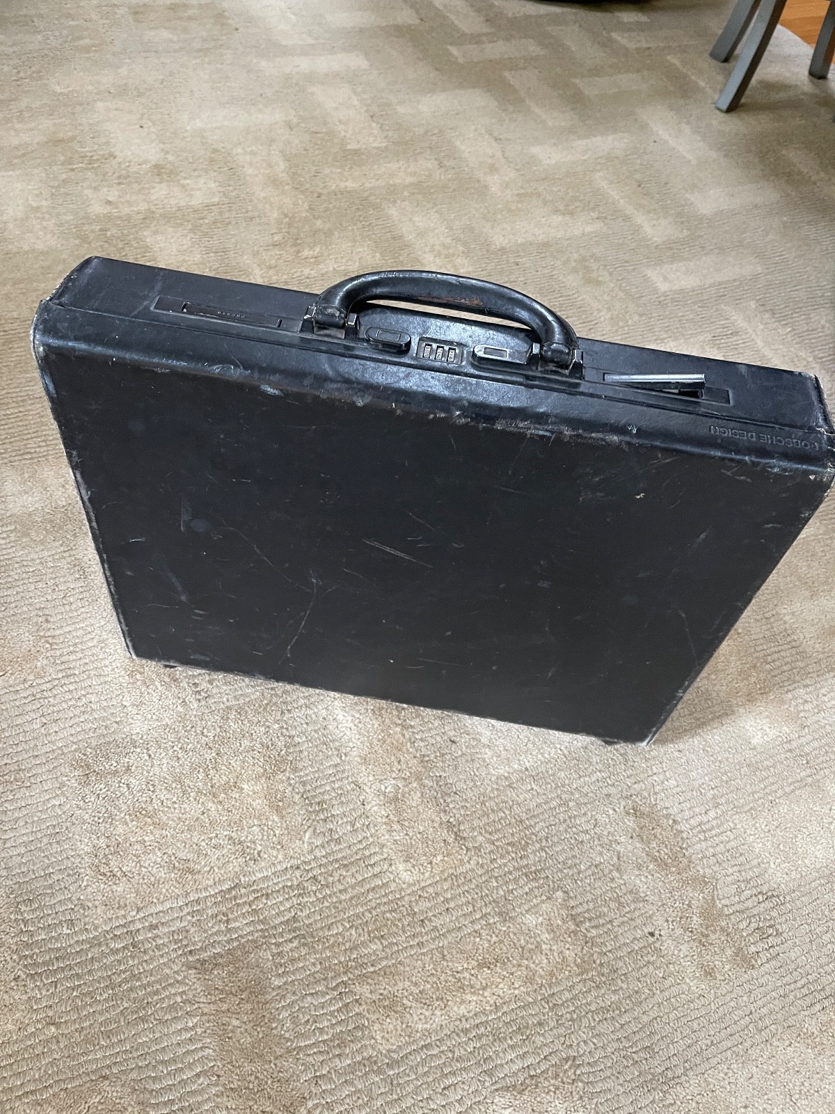 Porsche Design Men Leather Attache Case Vintage Business Briefcase