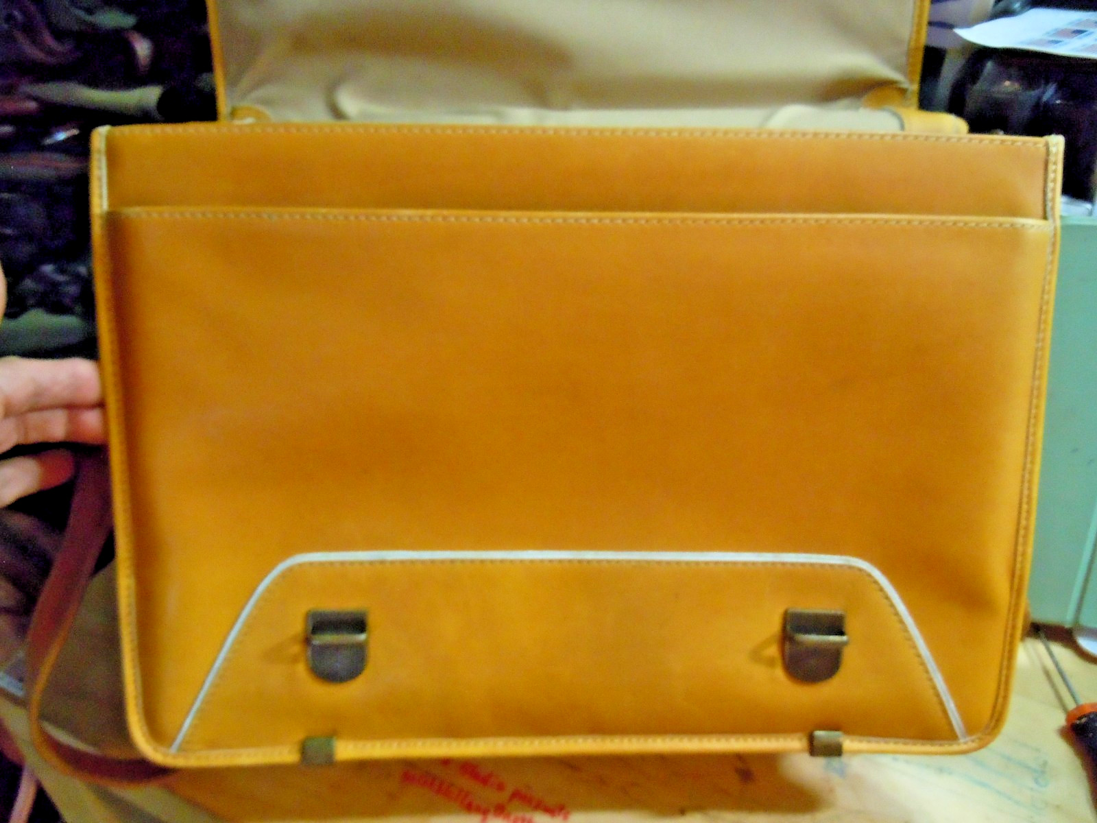 VTG Rawlings Baseball Glove Bag Briefcase Leather Carry-on Travel Tan