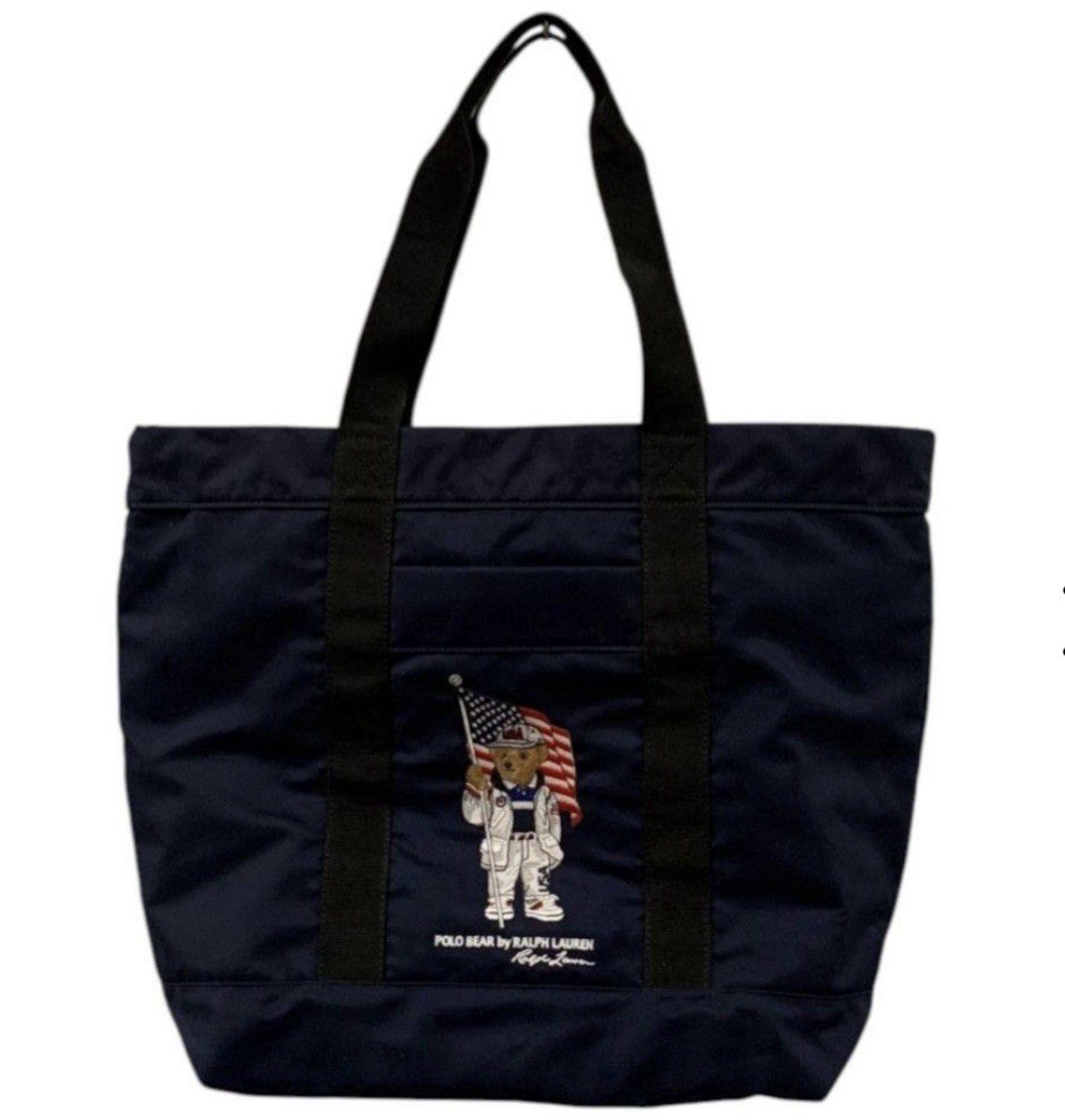 Polo Ralph Lauren Tote Bag Polo Bear 2020 Olympic Team Navy Rare