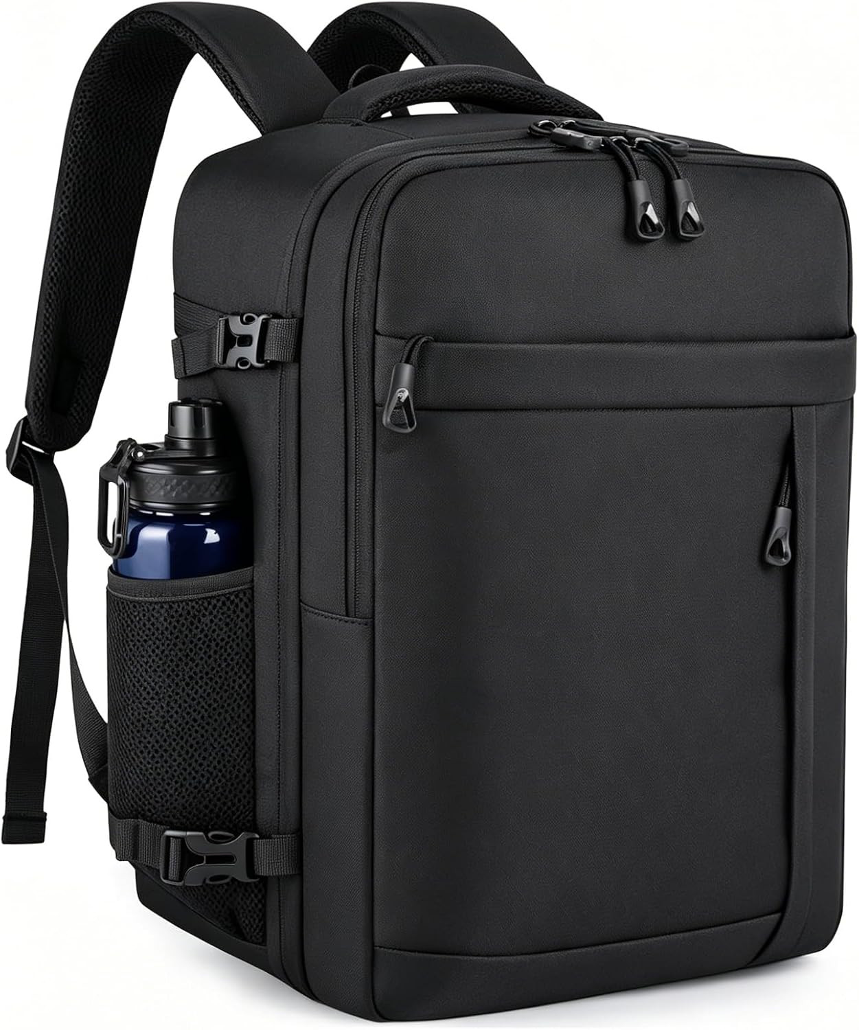 Black Travel Backpack for Men Women, TSA Approved Personal Item Size 18X14X8 und