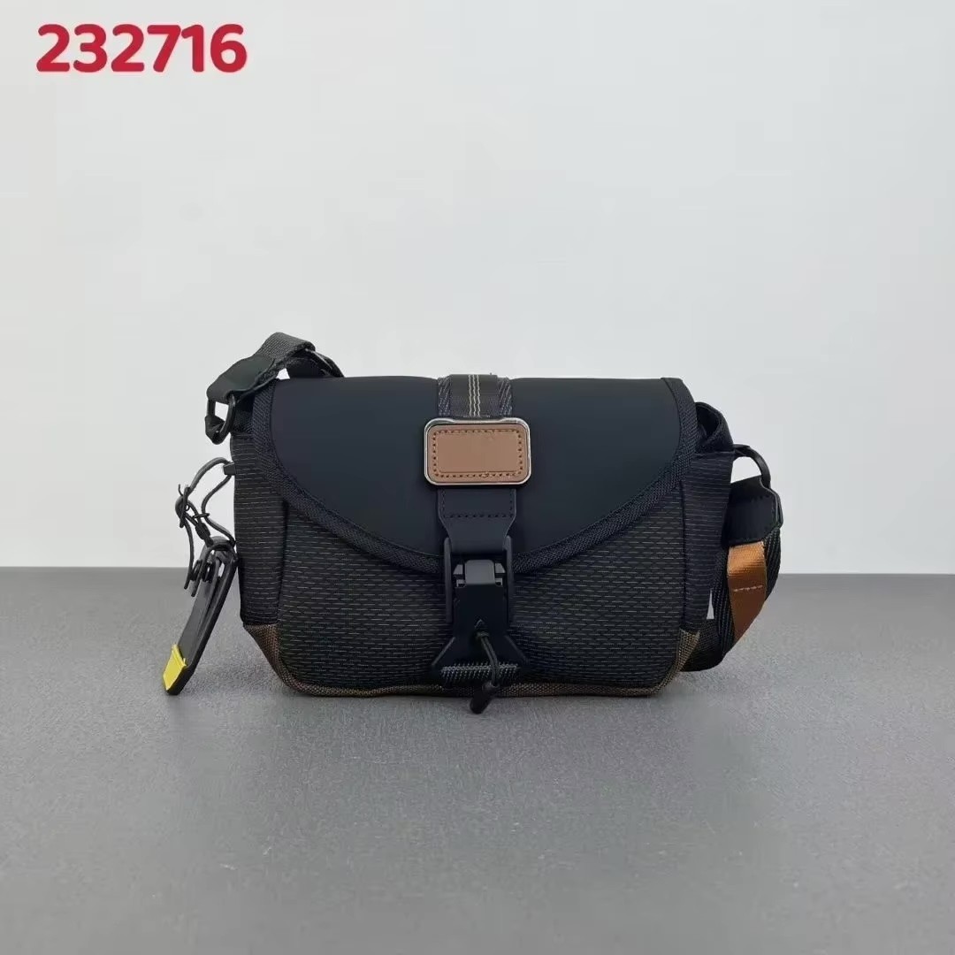 NEW TUMI Alpha Bravo Compass Crossbody Bag 232716 Onyx Black Flap