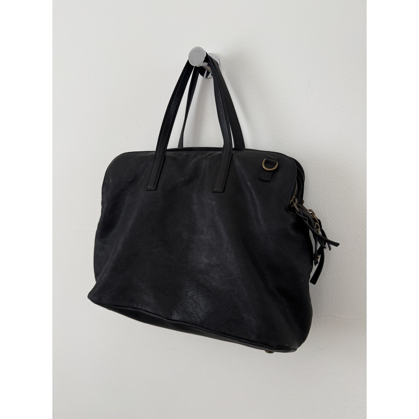 Officine Creative Leather Top Handle Shoulder Side Bag