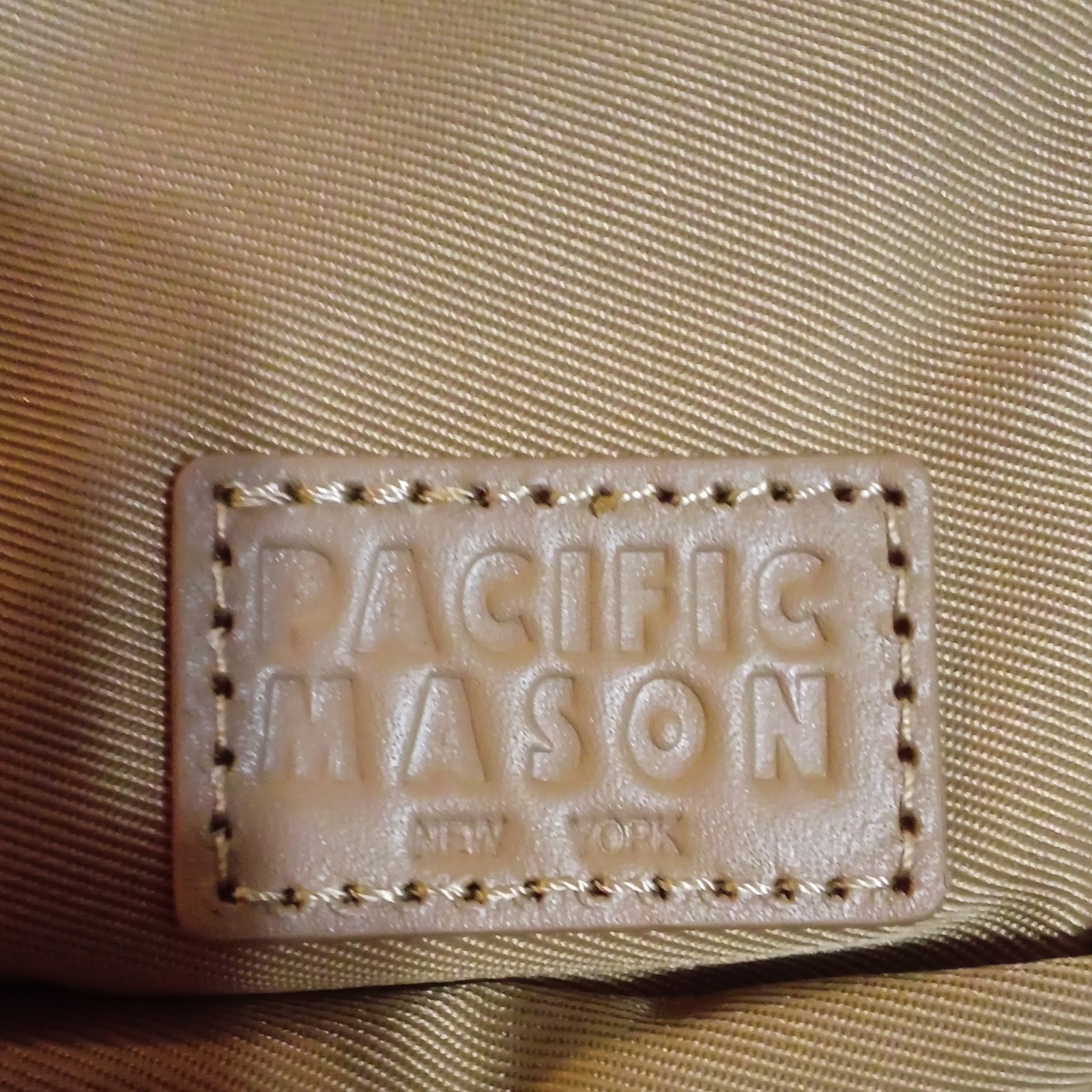 Pacific Mason Caramel Medium Backpack Zip Closure w/ Adjustable Strap Travel
