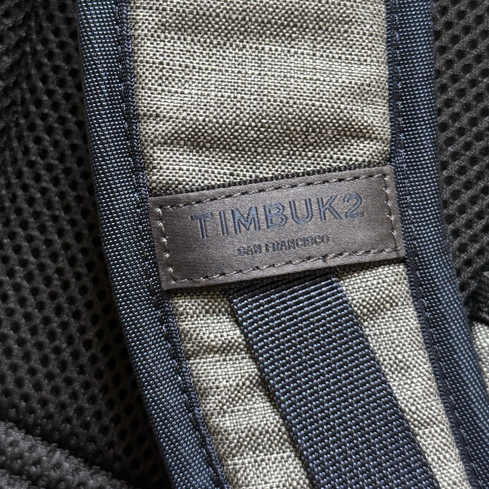 Timbuk2 Backpack Leader Pack OS Gray Navy Large Flap Laptop Commuter NEW