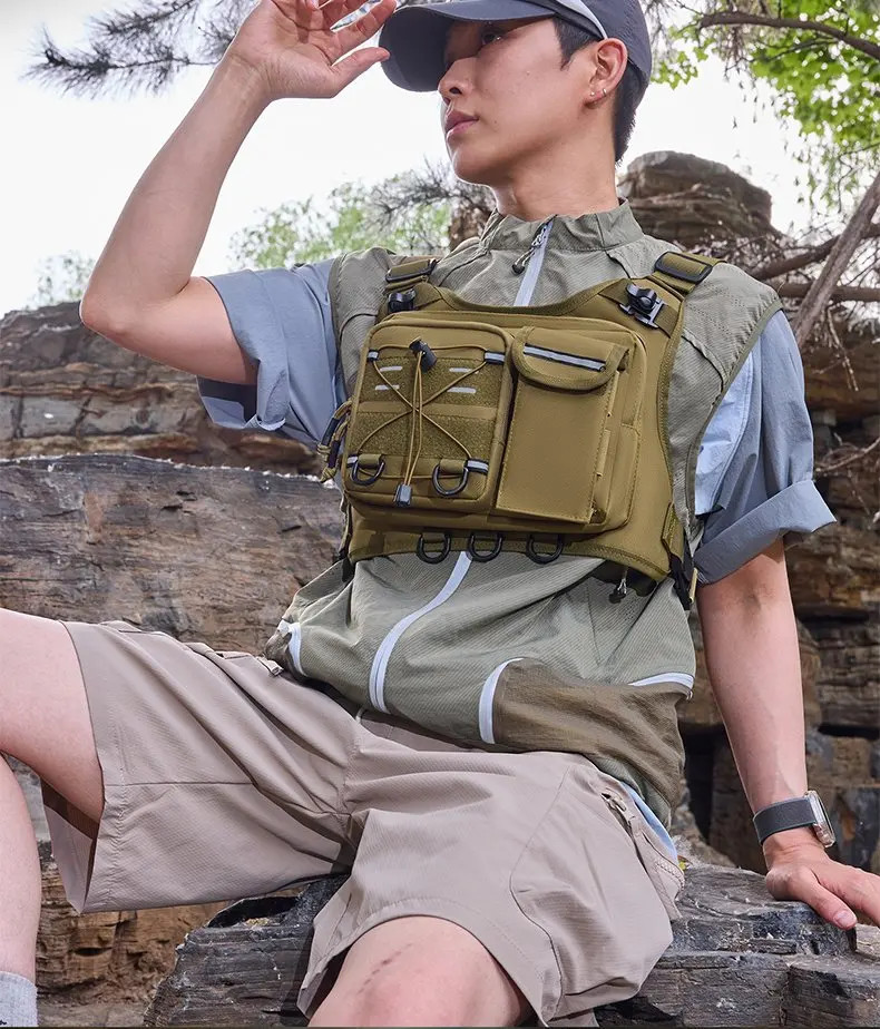 Running Vest Chest Hydration Pack Outdoor Sports Backpack For Hiking Race Marath