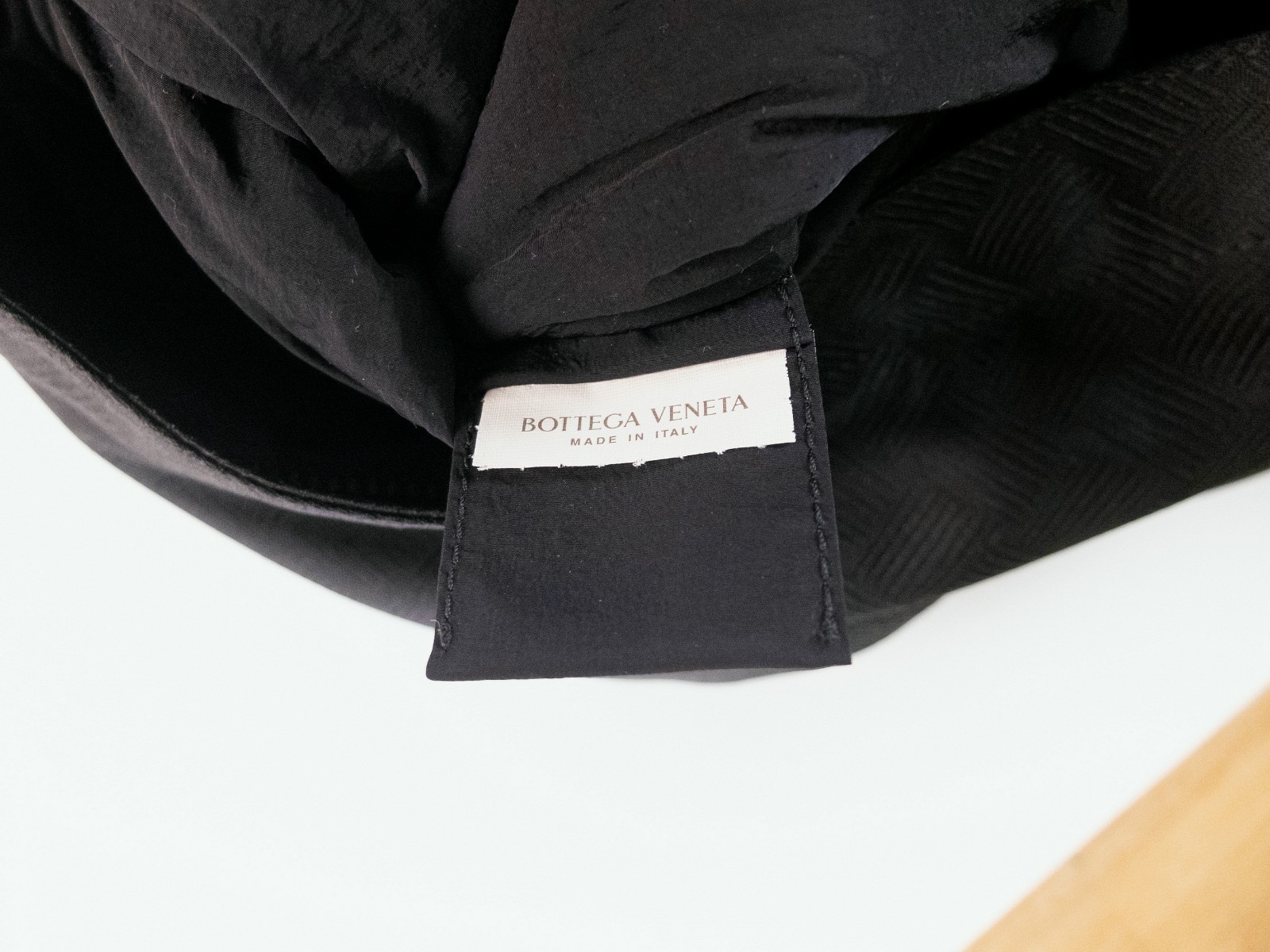 (NO CUSTOMS TAX) BOTTEGA VENETA Rider black intreciato pattern nylon backpack