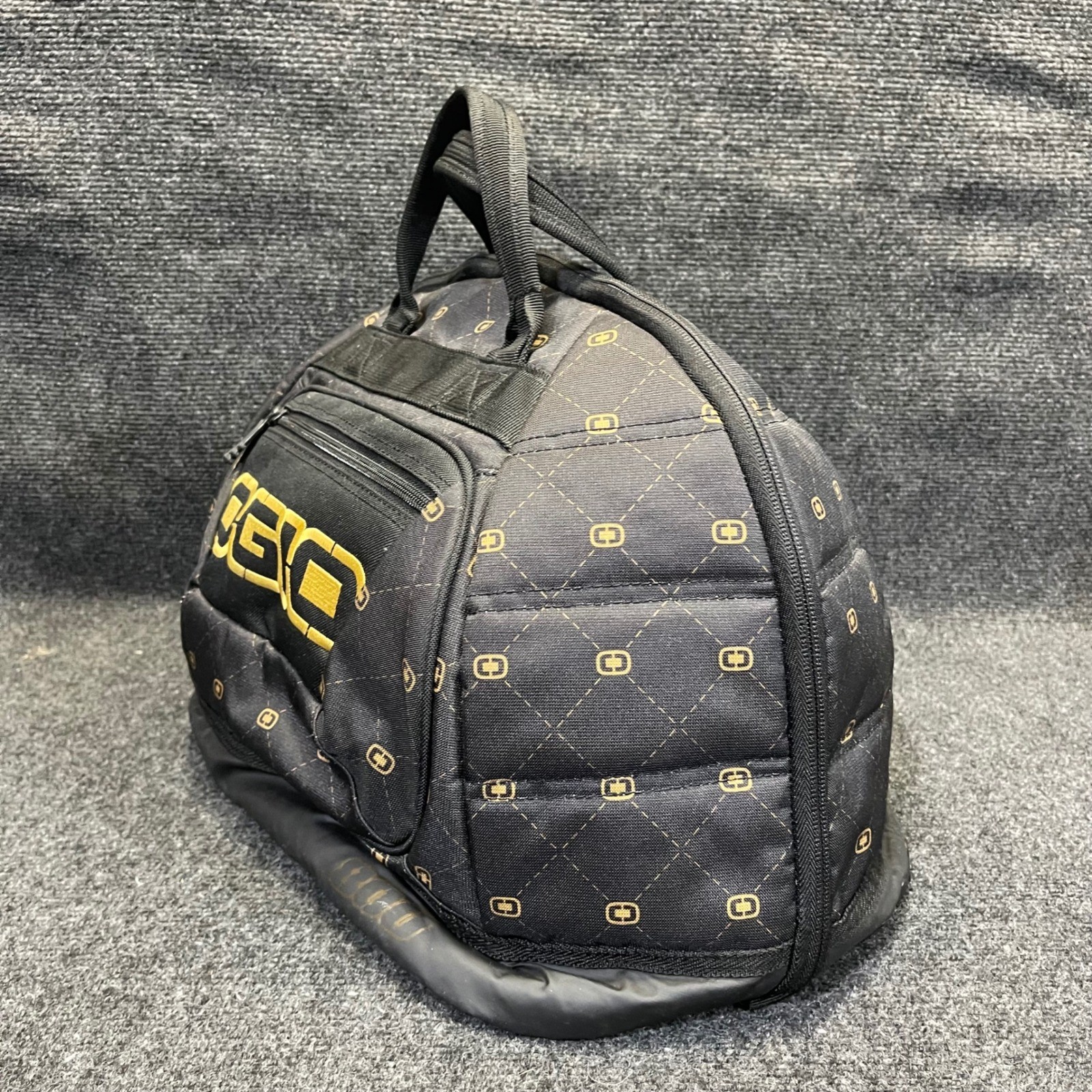 OGIO Head Case Black/Gold Motorcycle Helmet Quilted Padded Storage Travel Bag