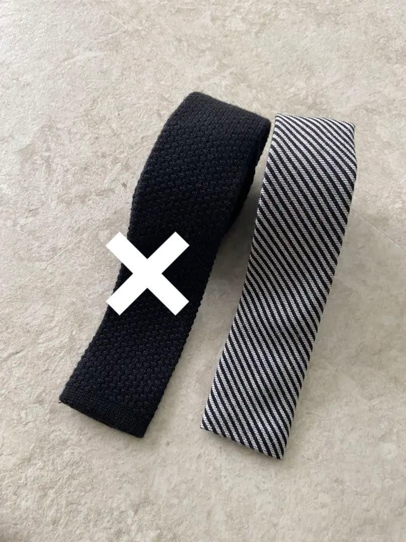 TODD SNYDER Striped Tie – Black Knit – Made in Japan