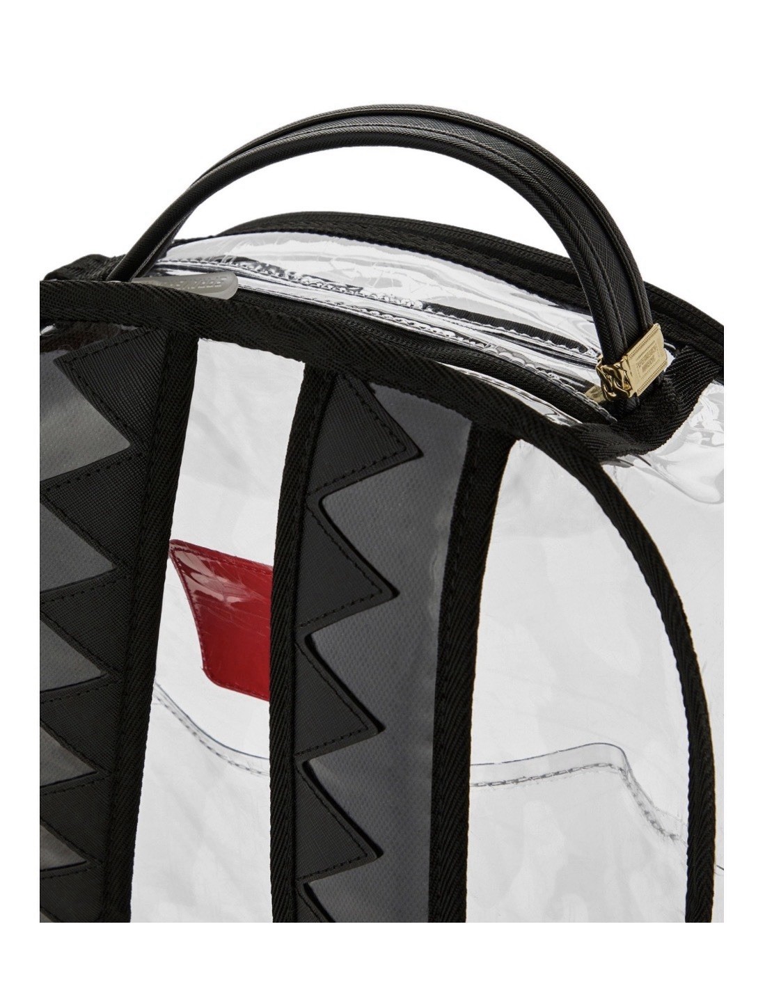 Sprayground Embossed Graffiti Clear Backpack PVC Bookbag Large School Bag New