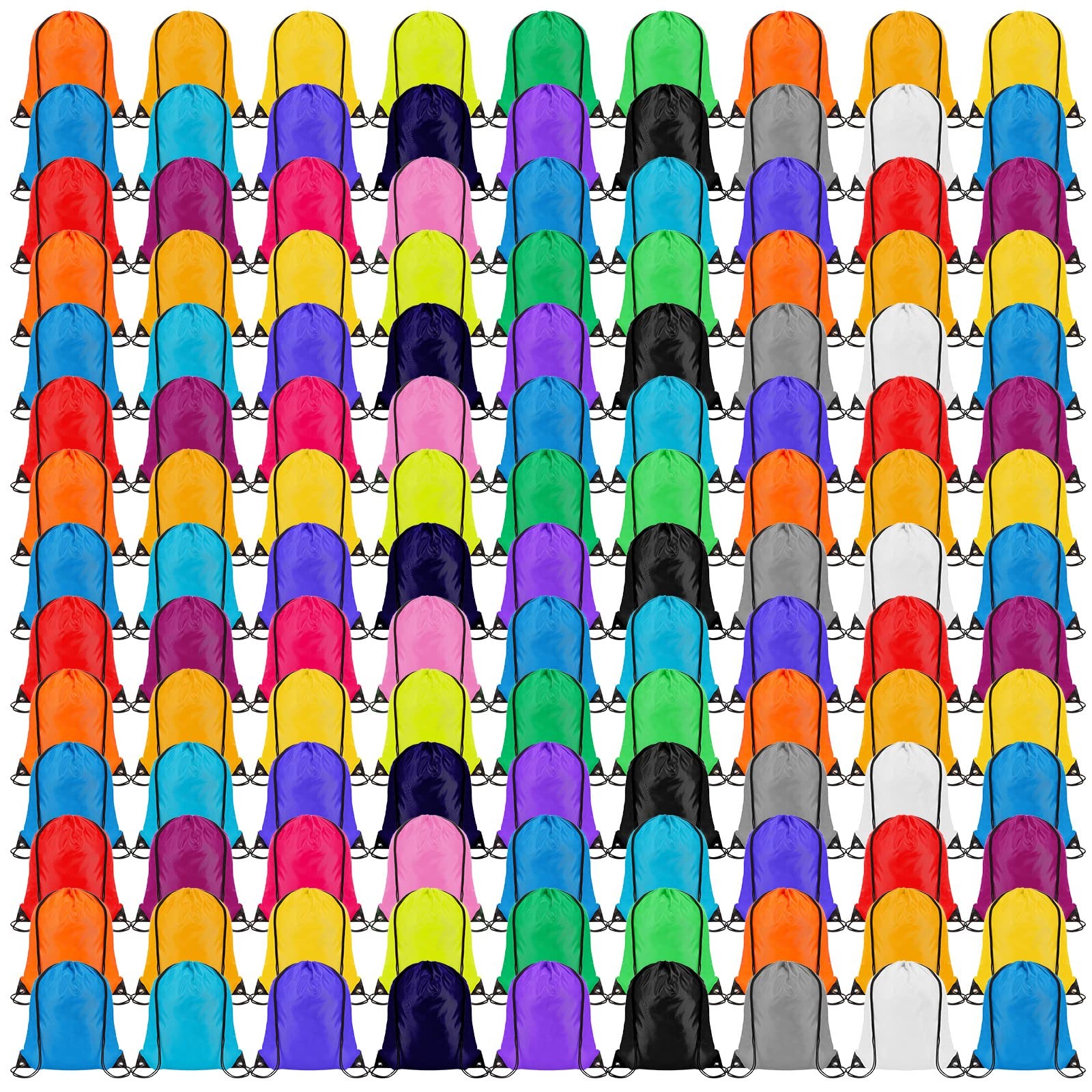 300 Pcs Drawstring Backpack Bulk Drawstring Bags 20 Colors Draw String Bags G…
