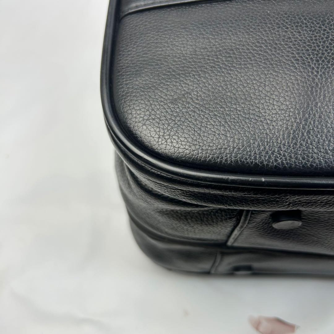 Dunhill Abilities Black Leather 2Way Business Briefcase 42cm
