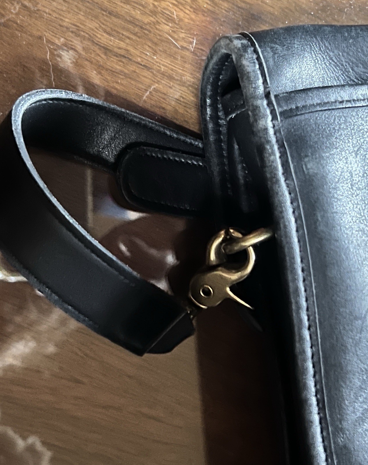 Vintage Coach Lexington Black Leather 5265 Briefcase Shoulder Bag