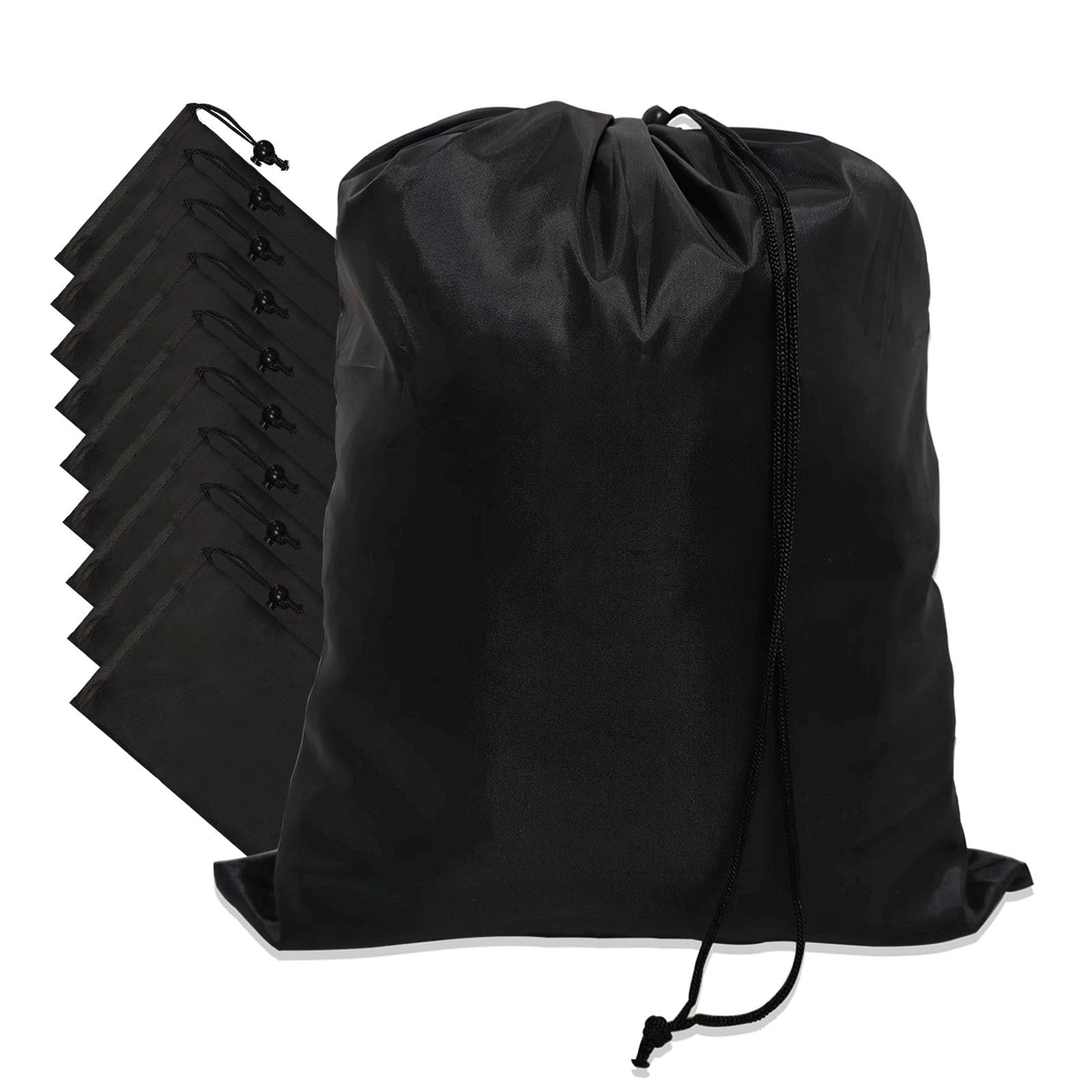 10-Pack Drawstring Bags with Toggle Closure – Lightweight & Durable Nylon Gym