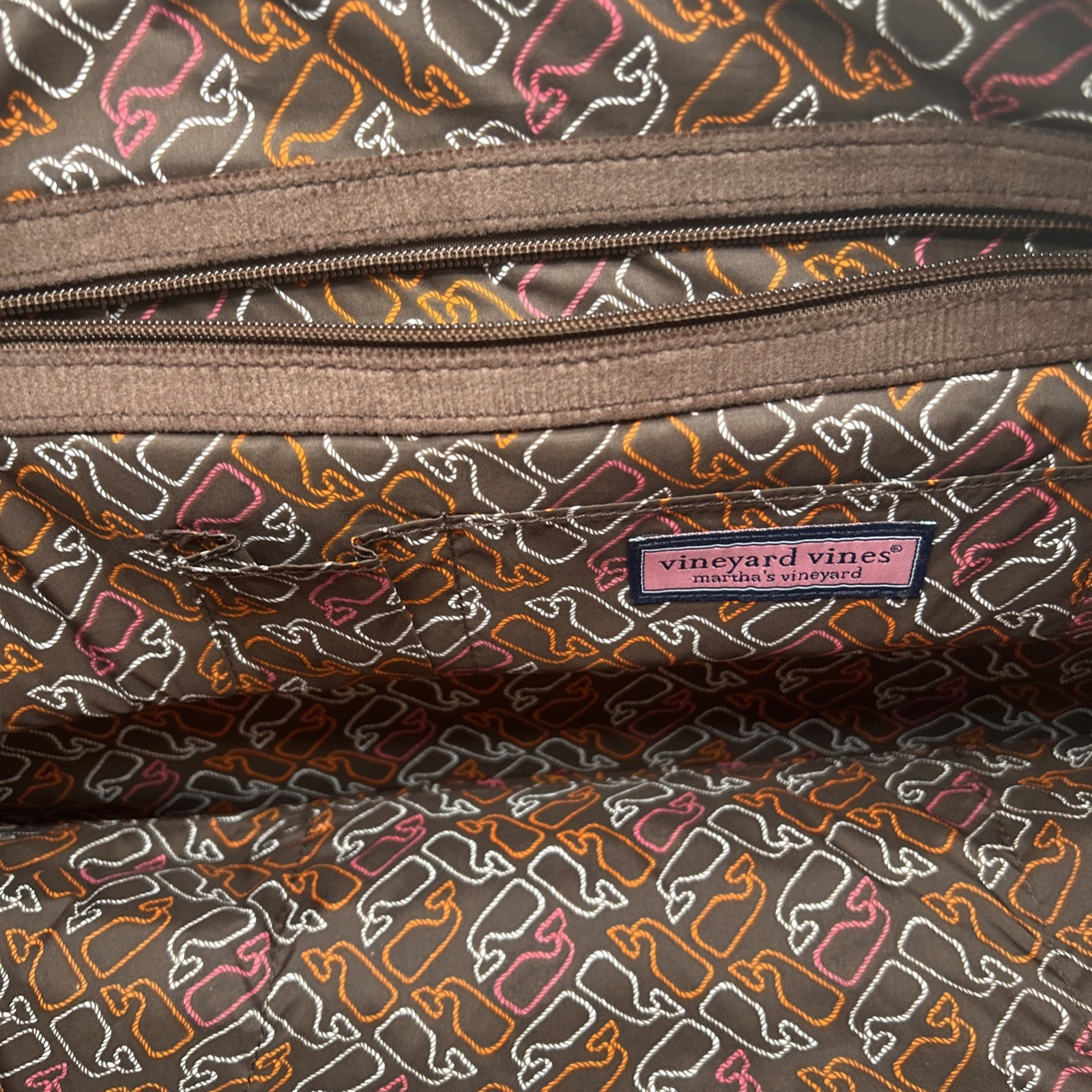 Vintage Vineyard Vines Corduroy Patchwork Large Beach Travel Tote Bag 21”